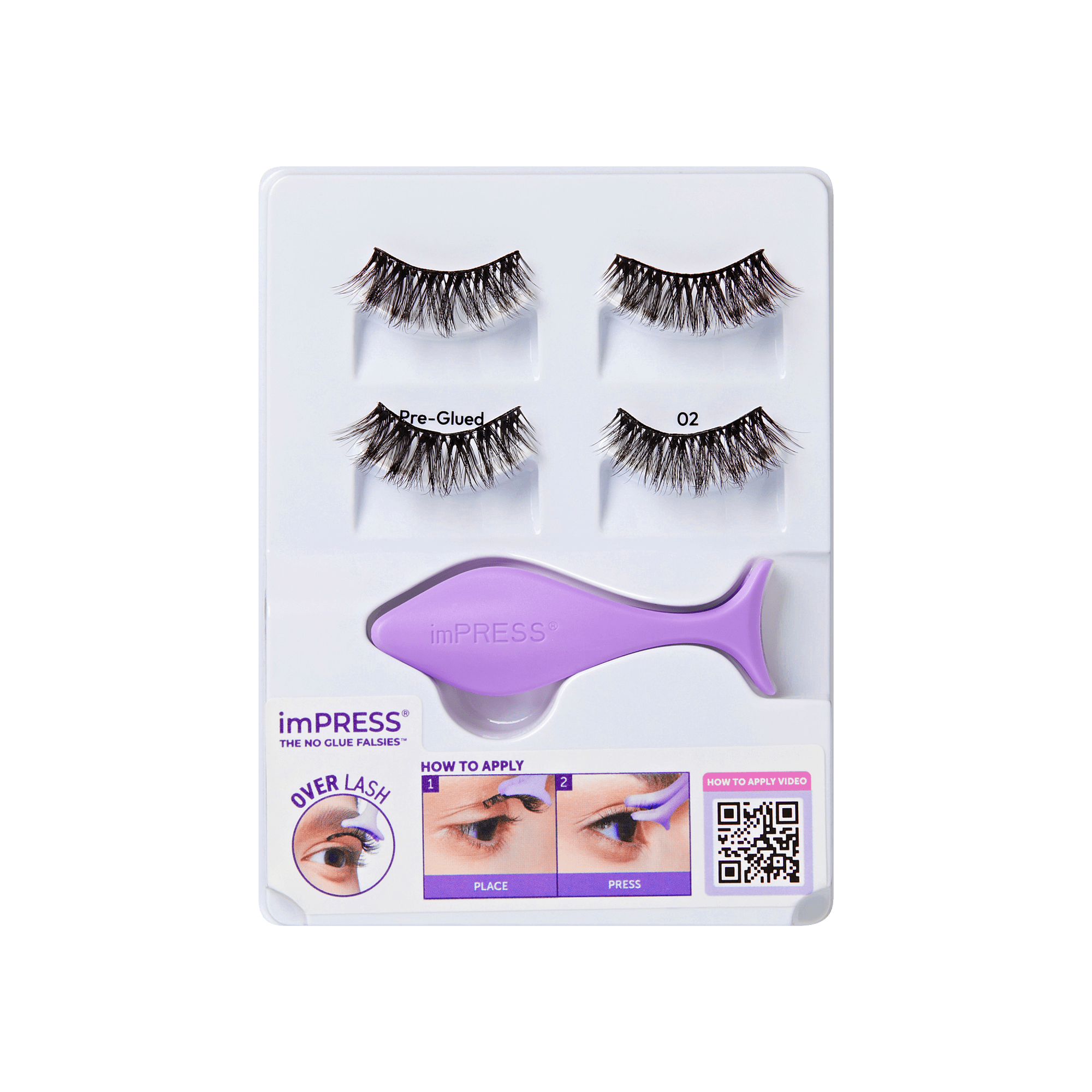 impress-falsies-pre-glued-strip-false-eyelashes-starter-kit-classic-volume-2-pai image 6