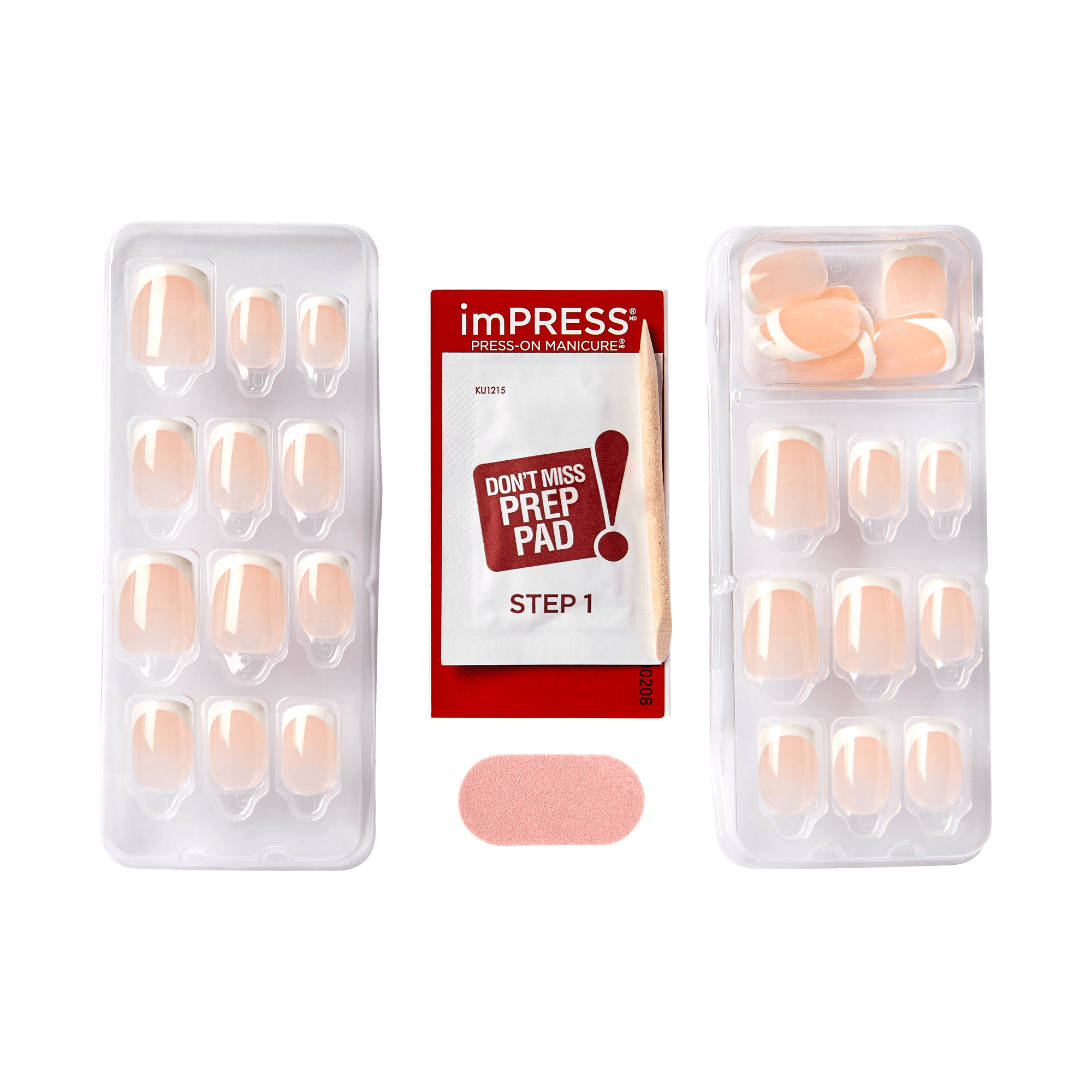 impress-french-model-no-glue-press-on-nails-white-neutral-french-tips-short-squo image 7