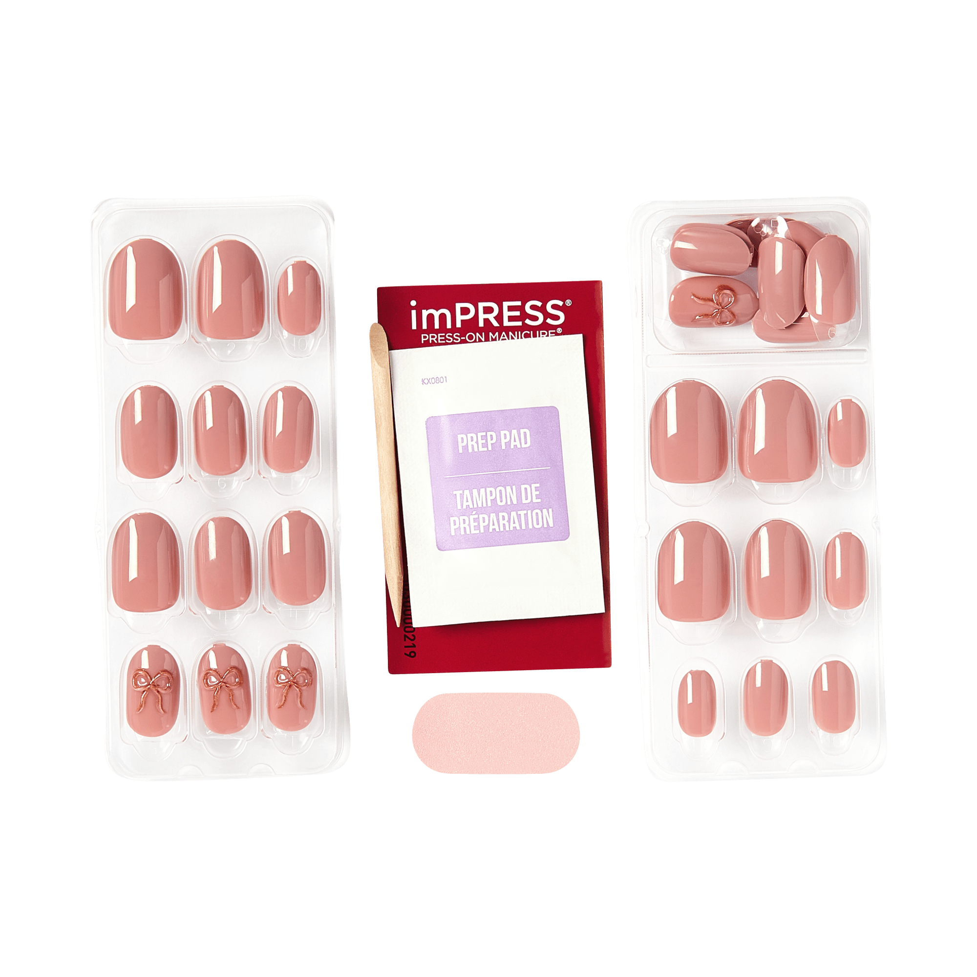 impress-design-no-glue-fake-press-on-nails-close-to-you-3d-solid-pink-short-oval image 5