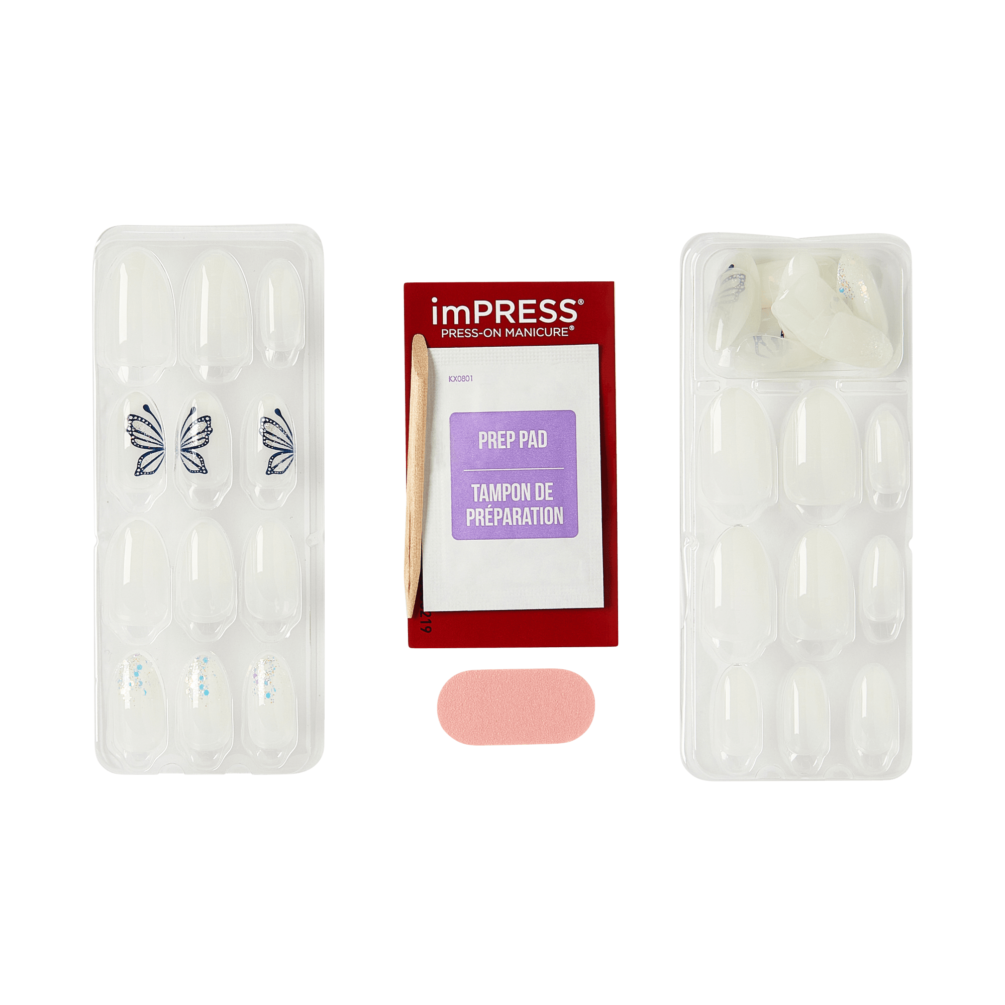 impress-design-no-glue-press-on-nails-dazzle-white-medium-almond-30-nails image 5