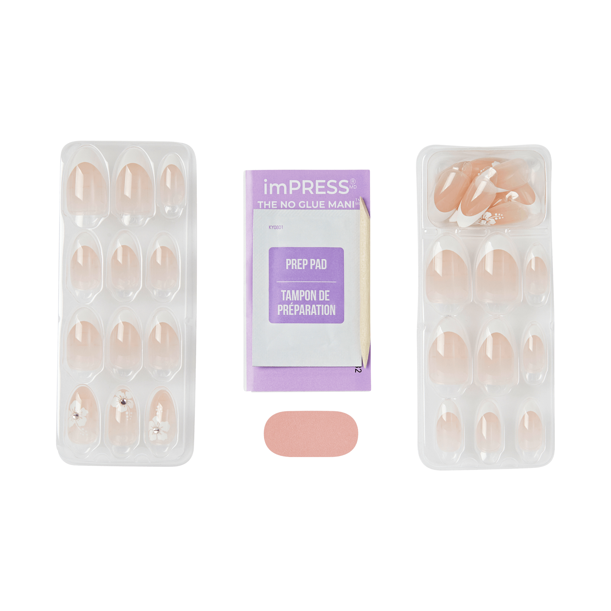 impress-design-no-glue-fake-press-on-nails-buttercup-shine-3d-jewel-french-desig image 5