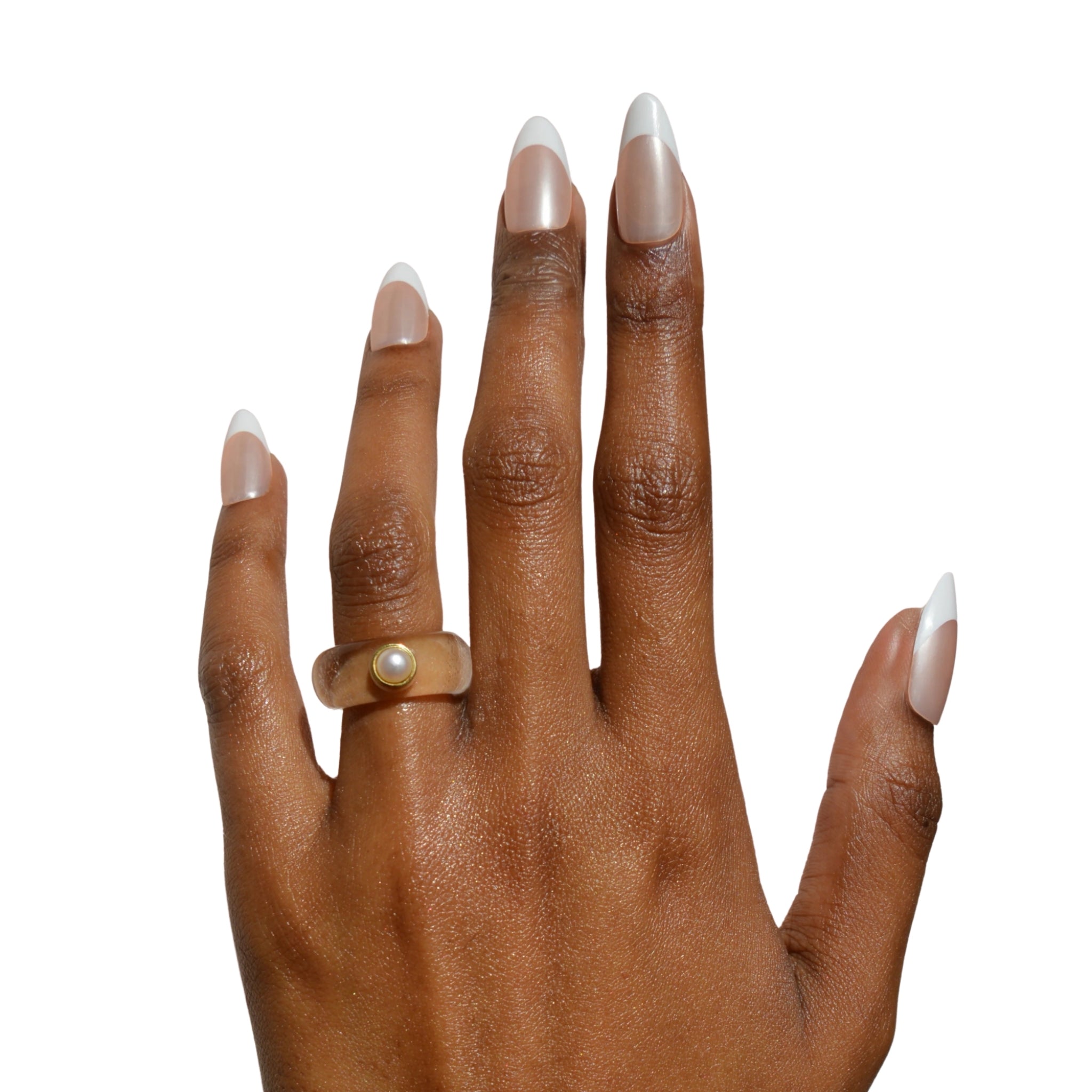 paintlab-french-chrome-almond-press-on-nails image 5