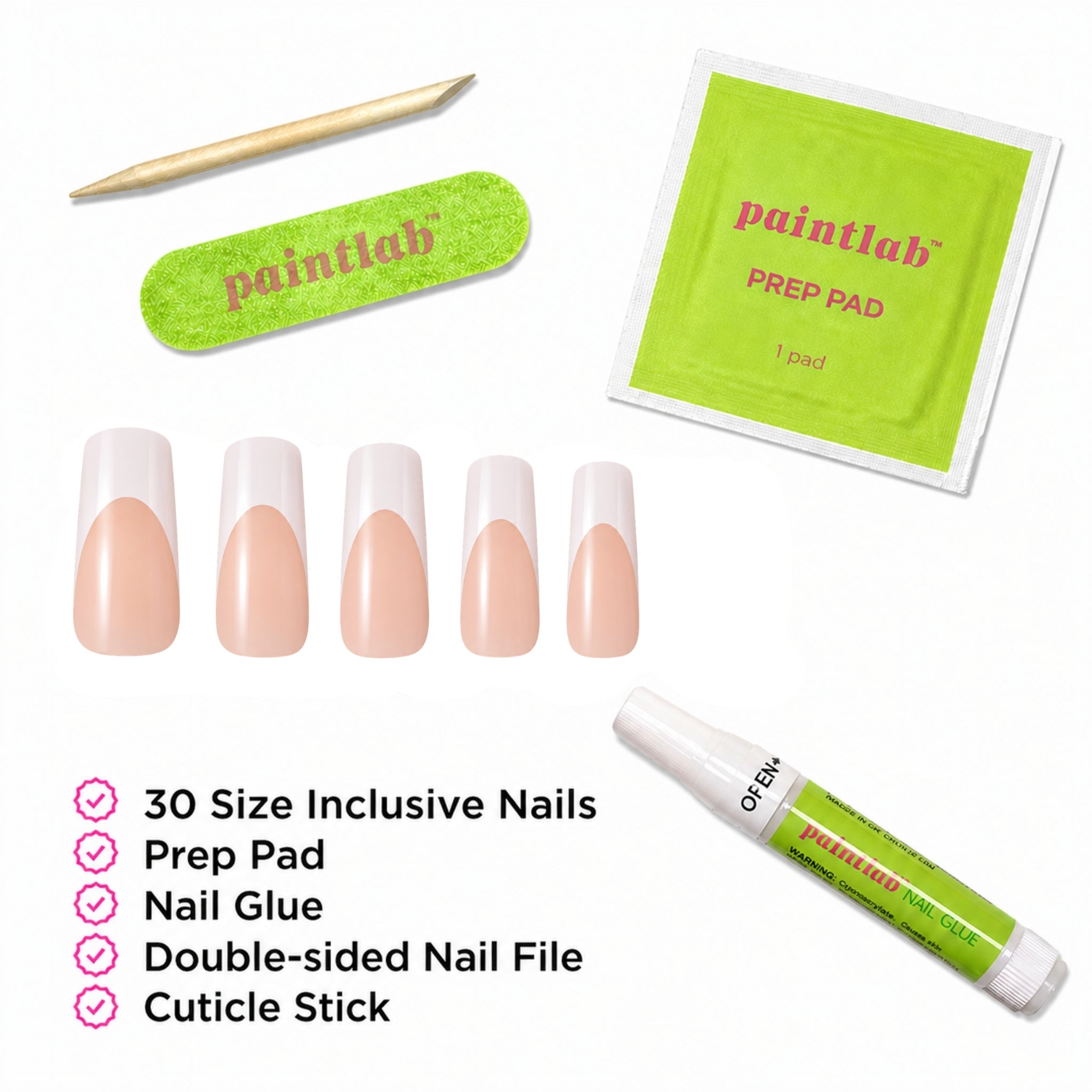 paintlab-french-chrome-square-press-on-nails-reflective-chrome-tip-sleek-square- image 4