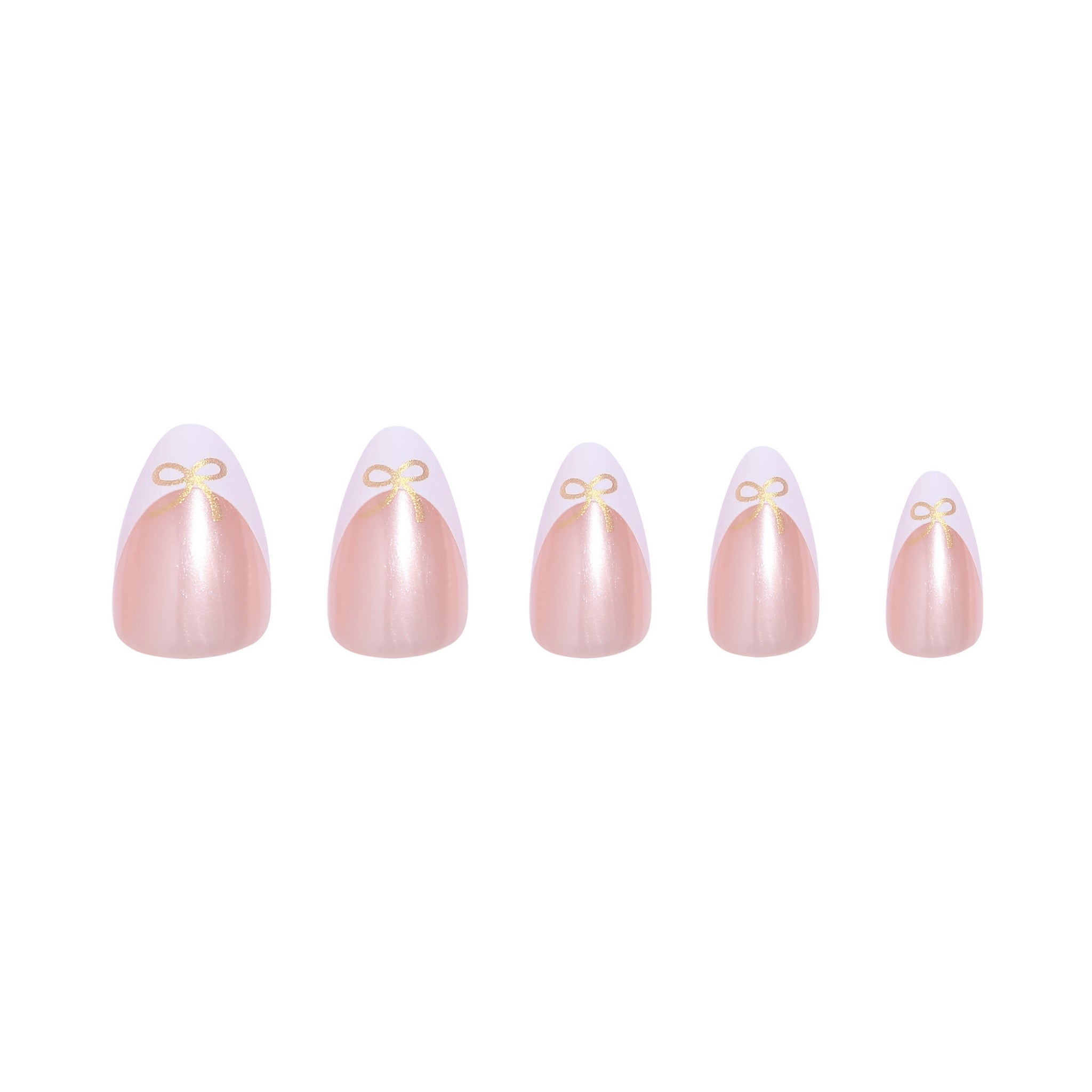 paintlab-frenchie-bow-short-almond-press-on-nails-elegant-french-tip-with-festiv image 3
