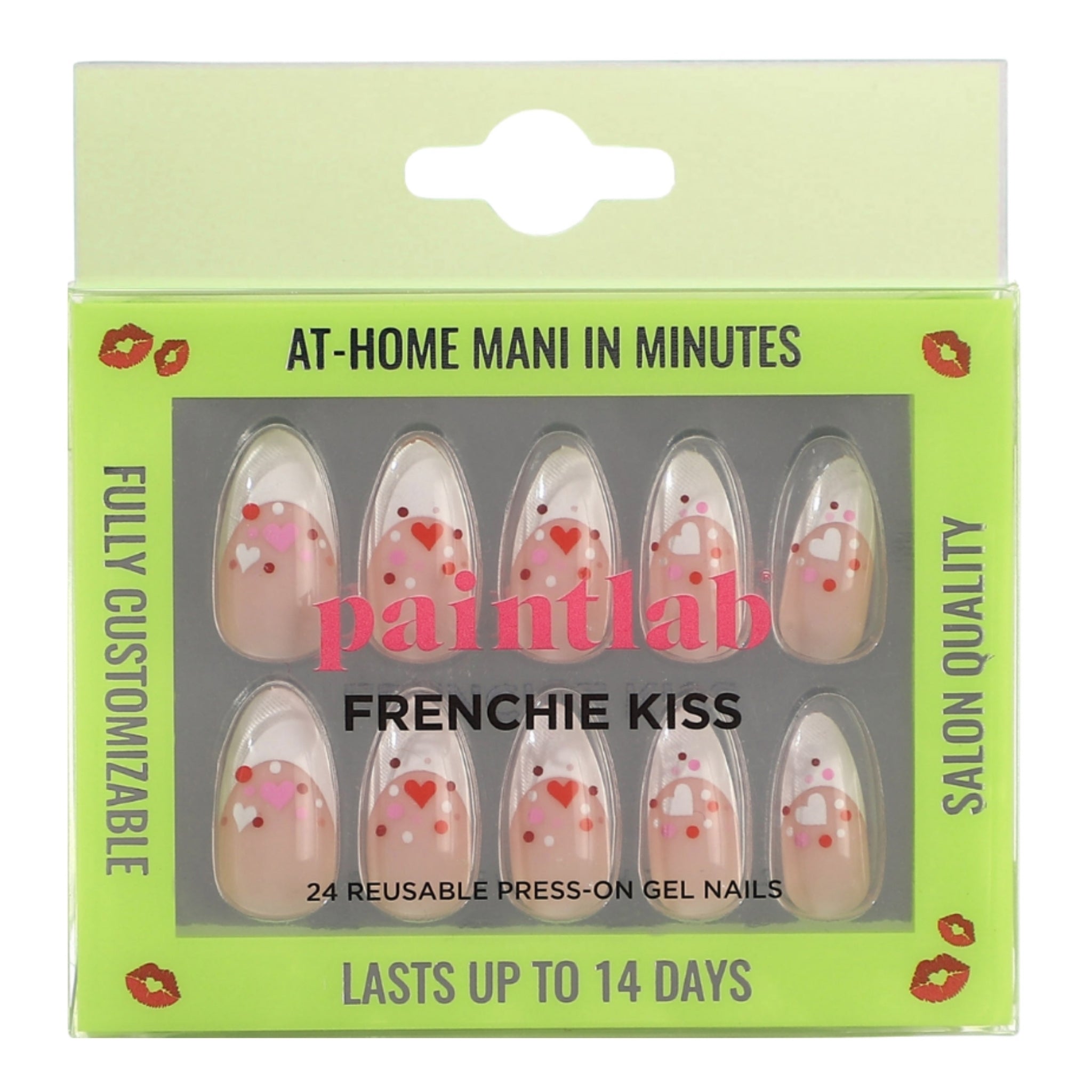 paintlab-frenchie-kiss-almond-press-on-nails image 1
