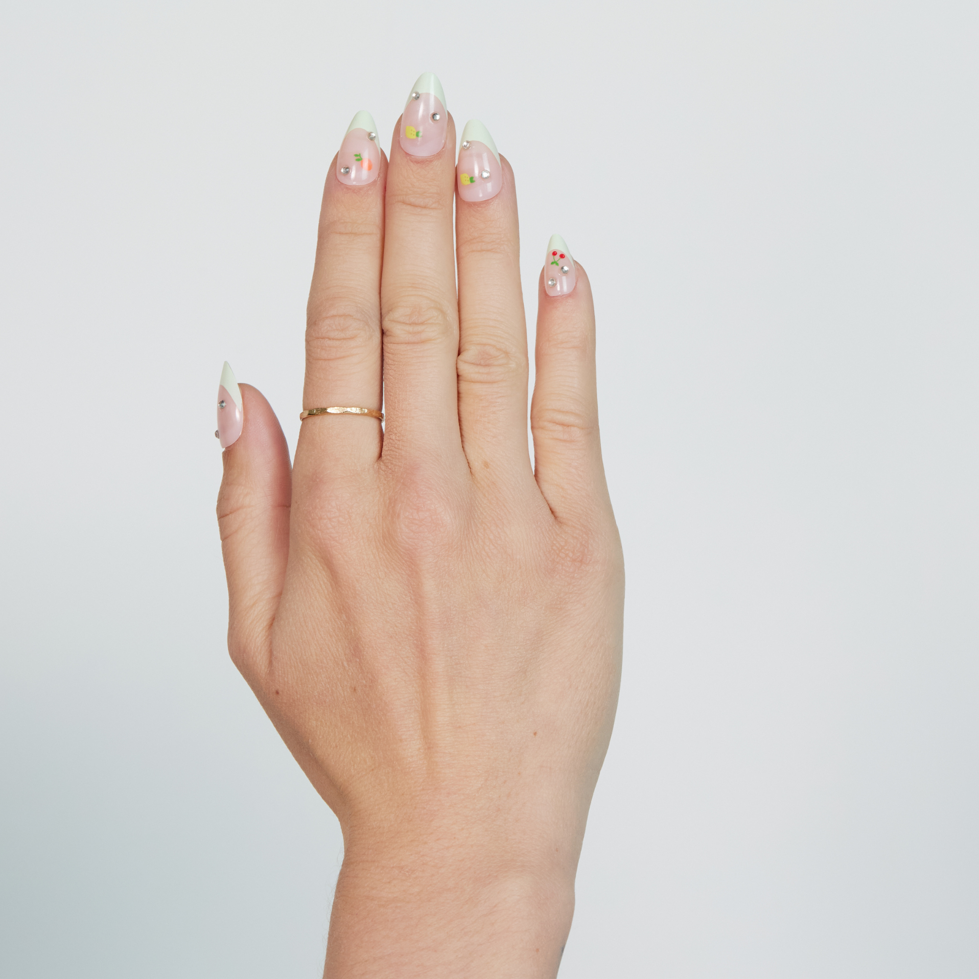 paintlab-fruity-short-almond-press-on-nails-3d-fruit-design image 4