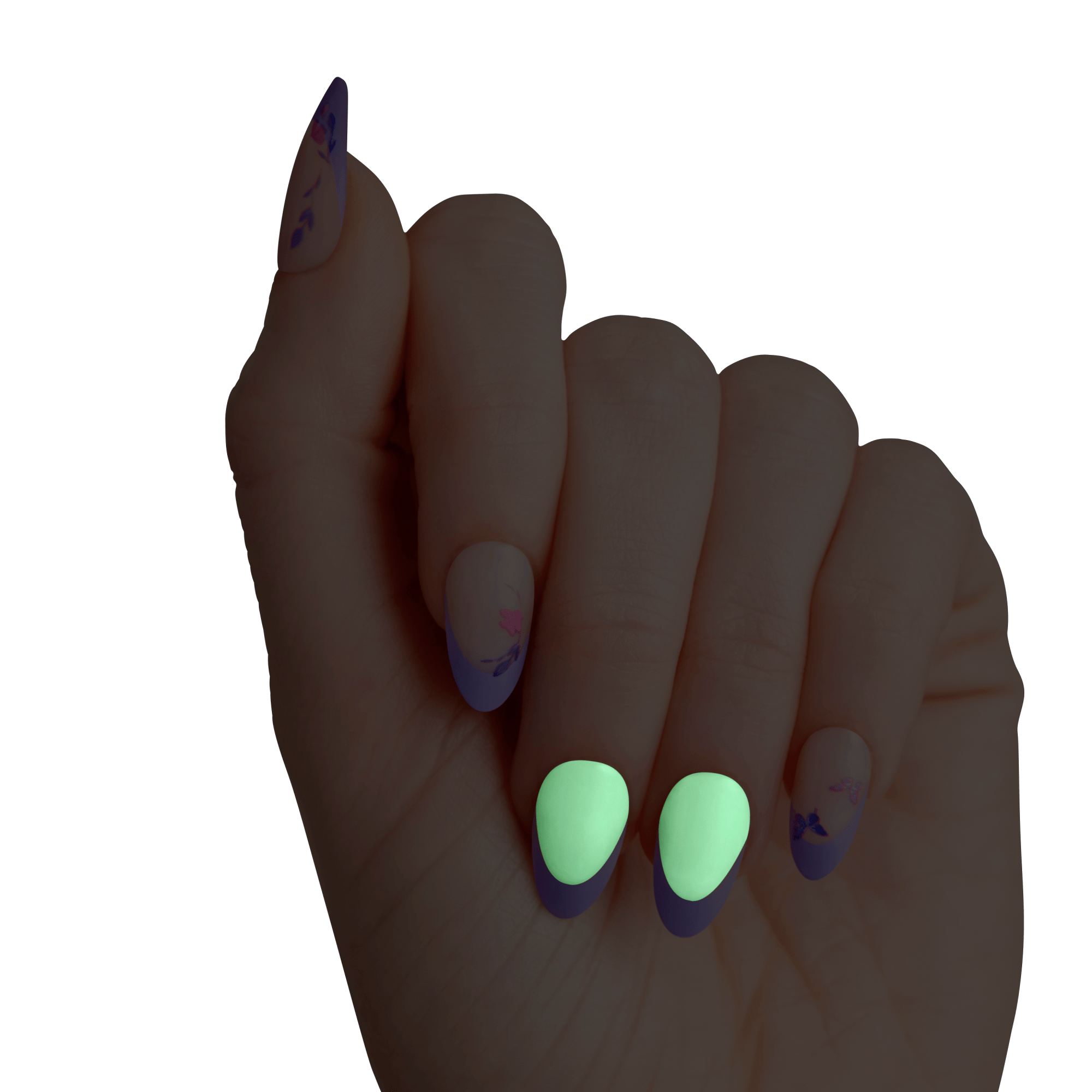impress-x-wicked-for-good-glinda-upland-press-on-nails-purple-french-almond-medi image 5