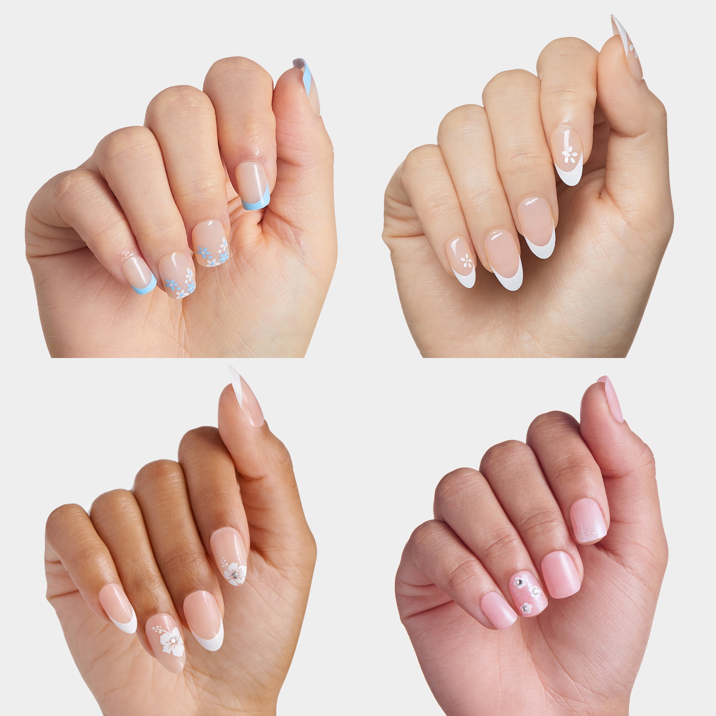 impress-design-press-on-nails-bundle-garden-party-4-best-selling-manis-no-glue-u image 2