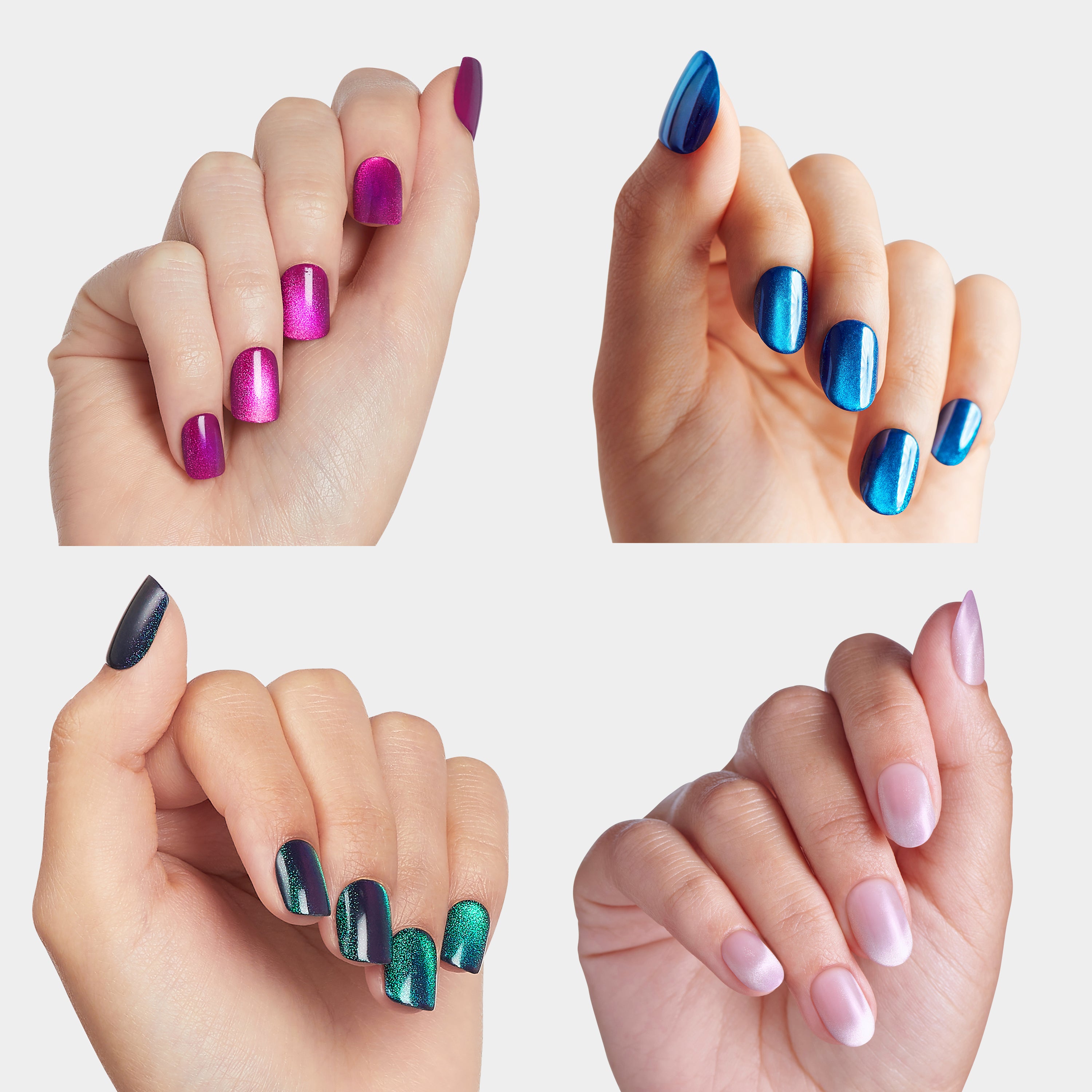 colorfx-by-impress-press-on-nails-bundle-gemstone-glow-4-jewel-toned-manis-no-gl image 2
