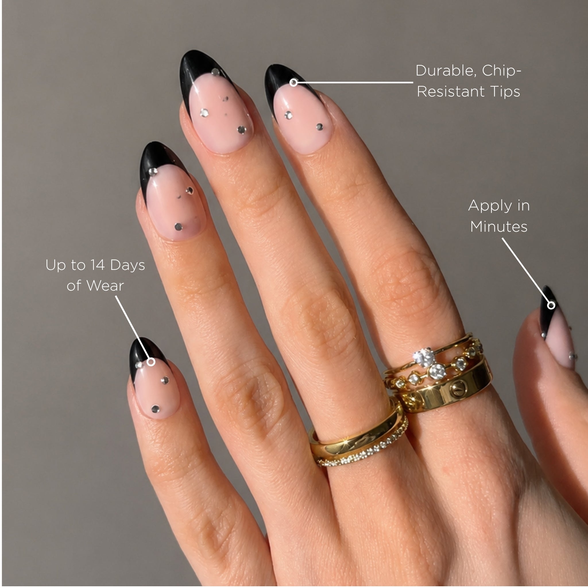 paintlab-glam-noir-short-almond-press-on-nails-with-3d-accents image 2
