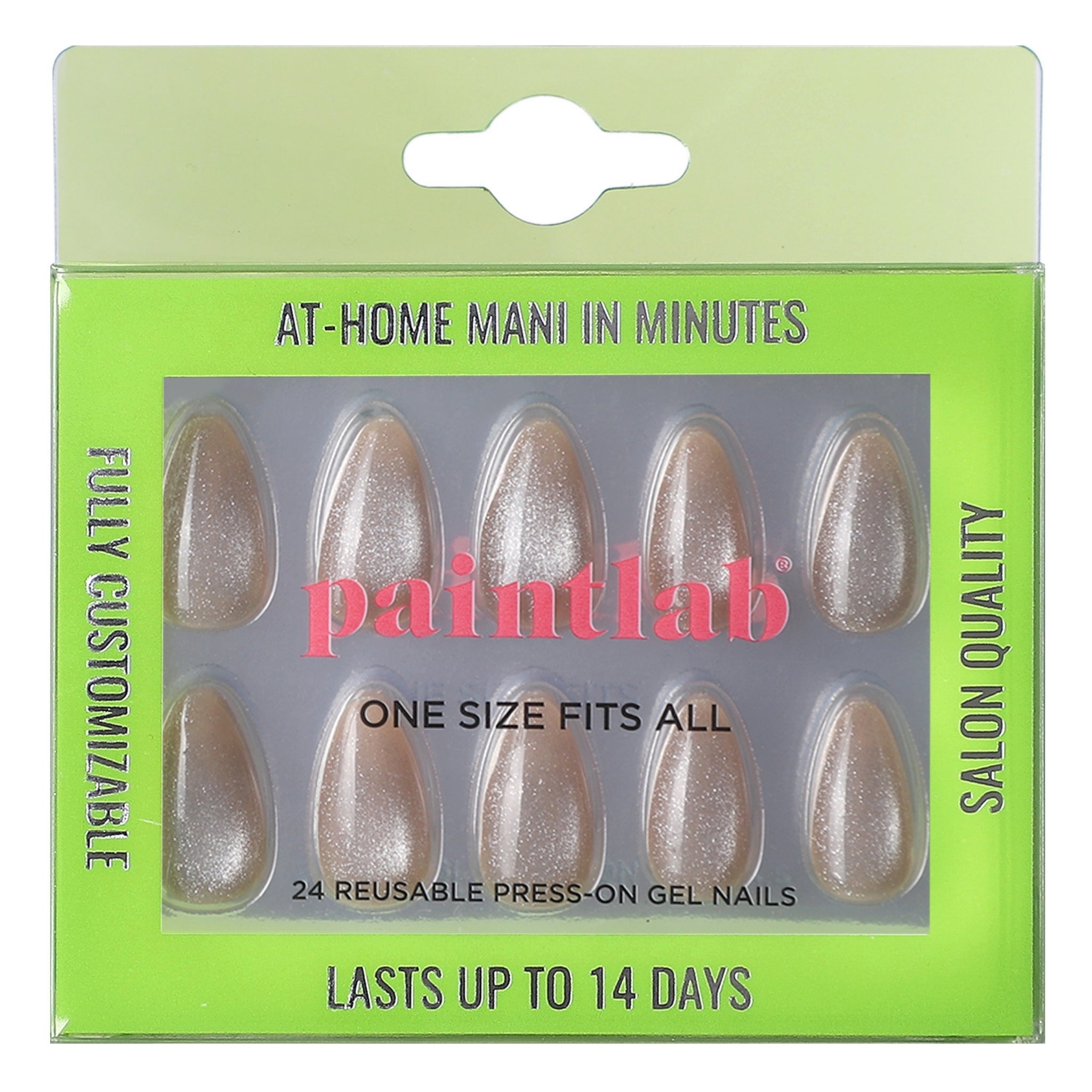paintlab-glamour-gala-short-almond-press-on-nails image 1