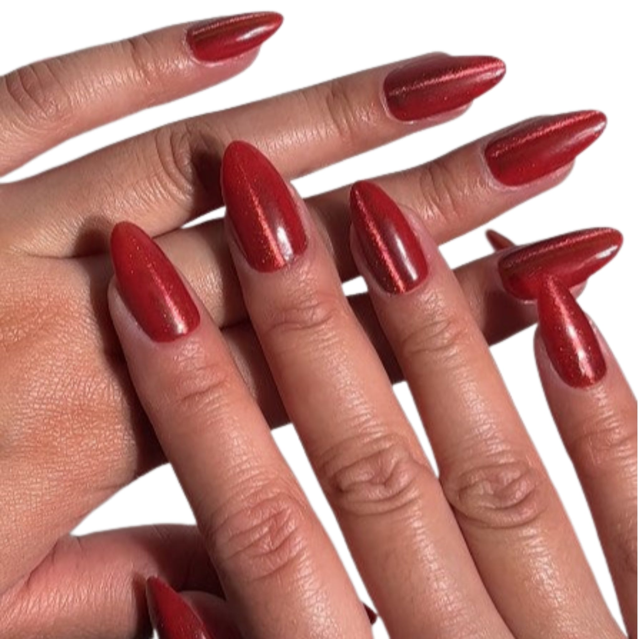 paintlab-glitzy-red-almond-press-on-nails image 2