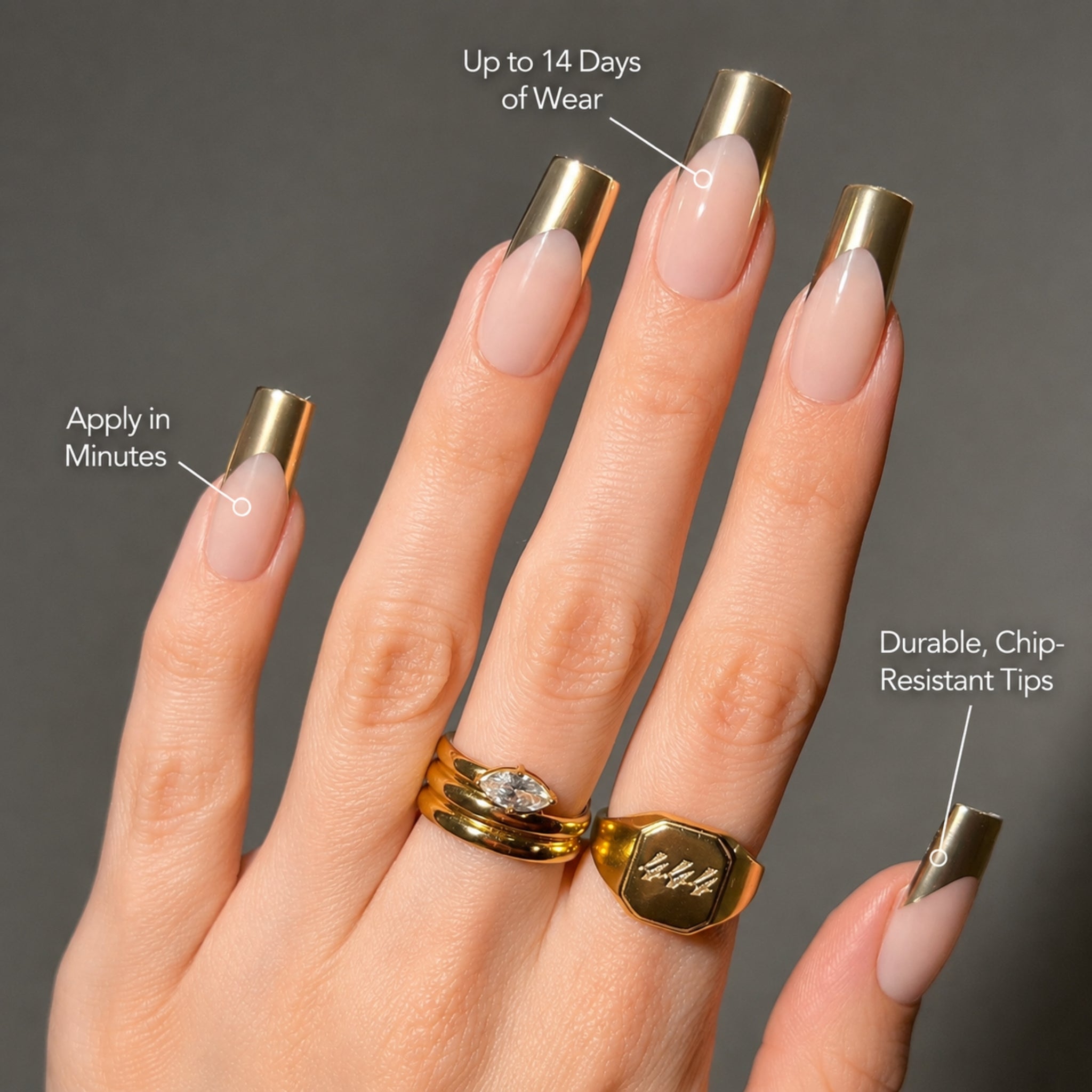 paintlab-gold-24k-tips-long-square-press-on-nails-luxury-french-tips image 2