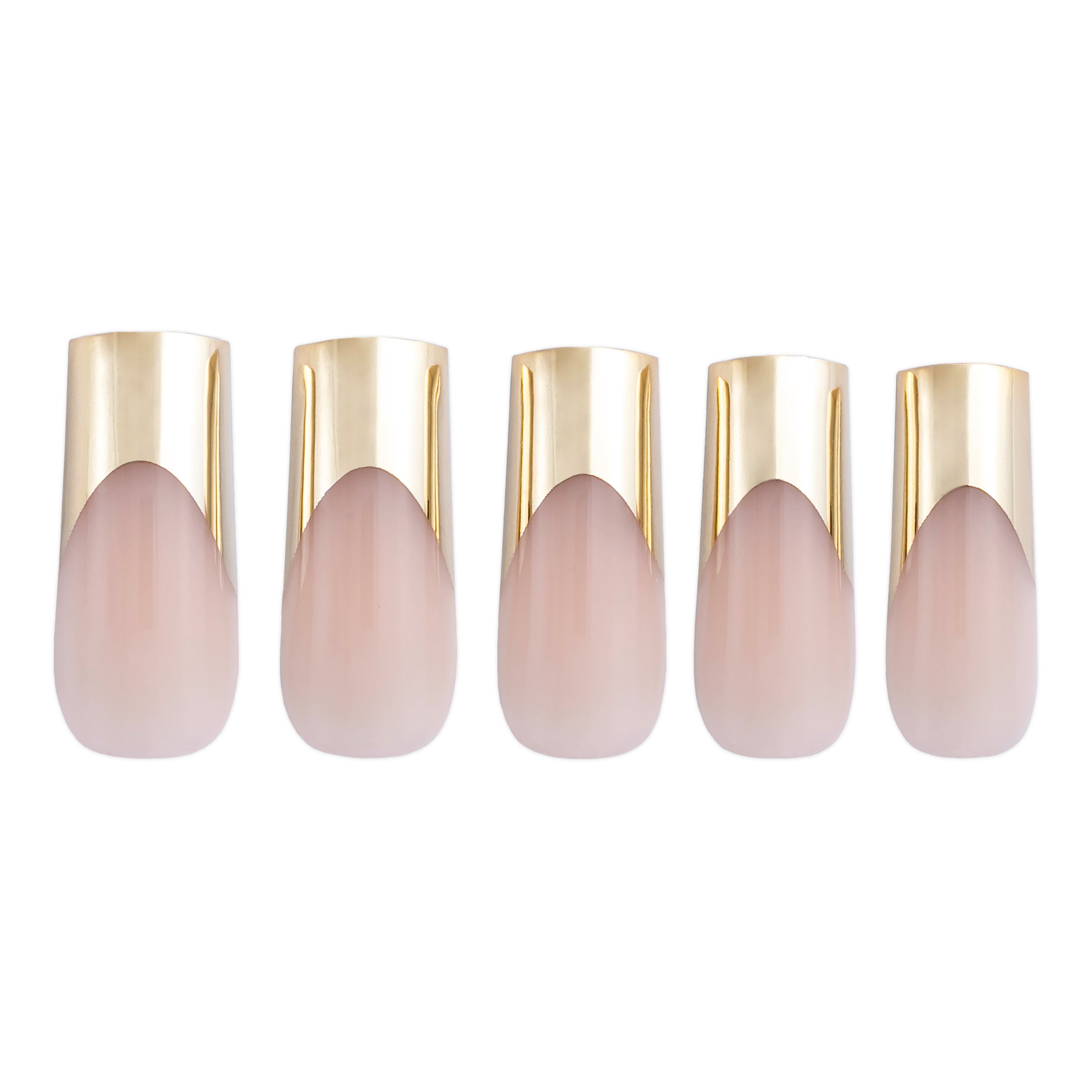 paintlab-gold-24k-tips-long-square-press-on-nails-luxury-french-tips image 3