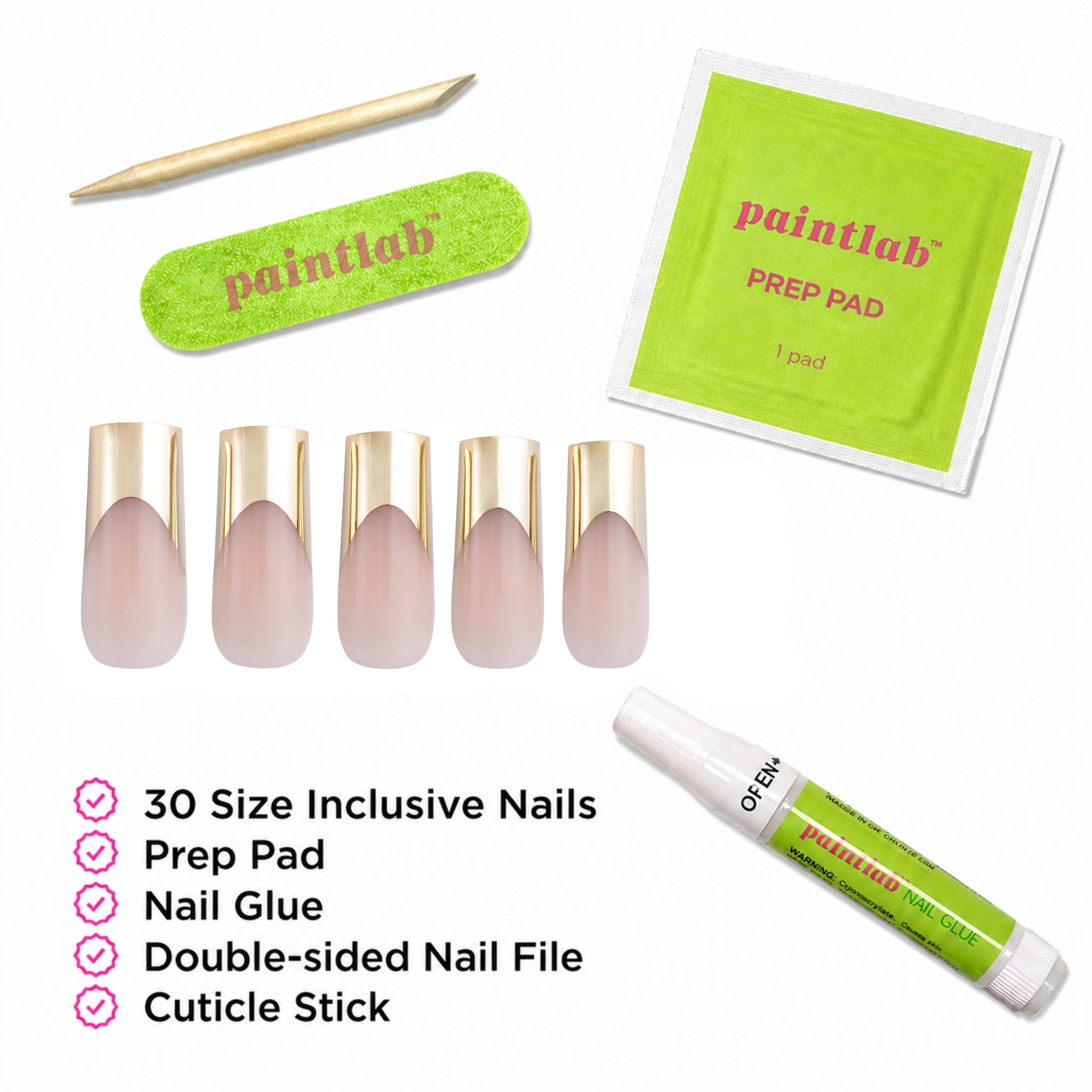 paintlab-gold-24k-tips-long-square-press-on-nails-luxury-french-tips image 4
