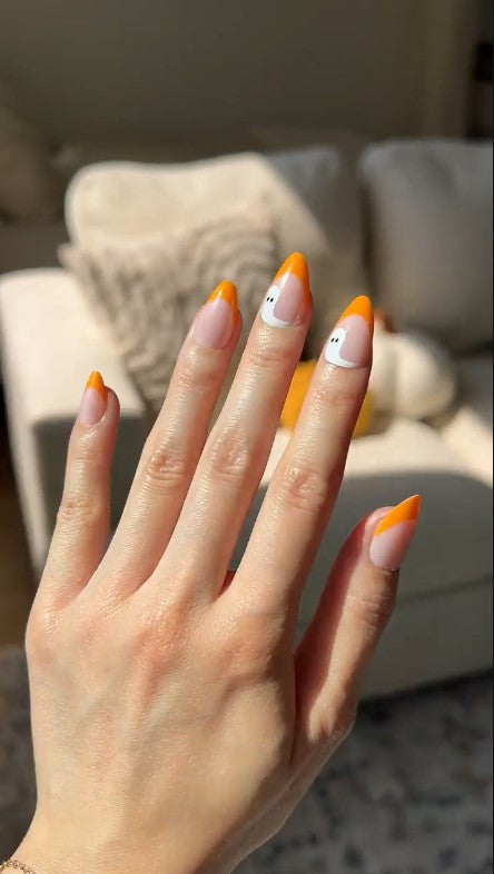 paintlab-pumpkin-a-boo-short-almond-halloween-press-on-nails-cute-pumpkin-french image 4
