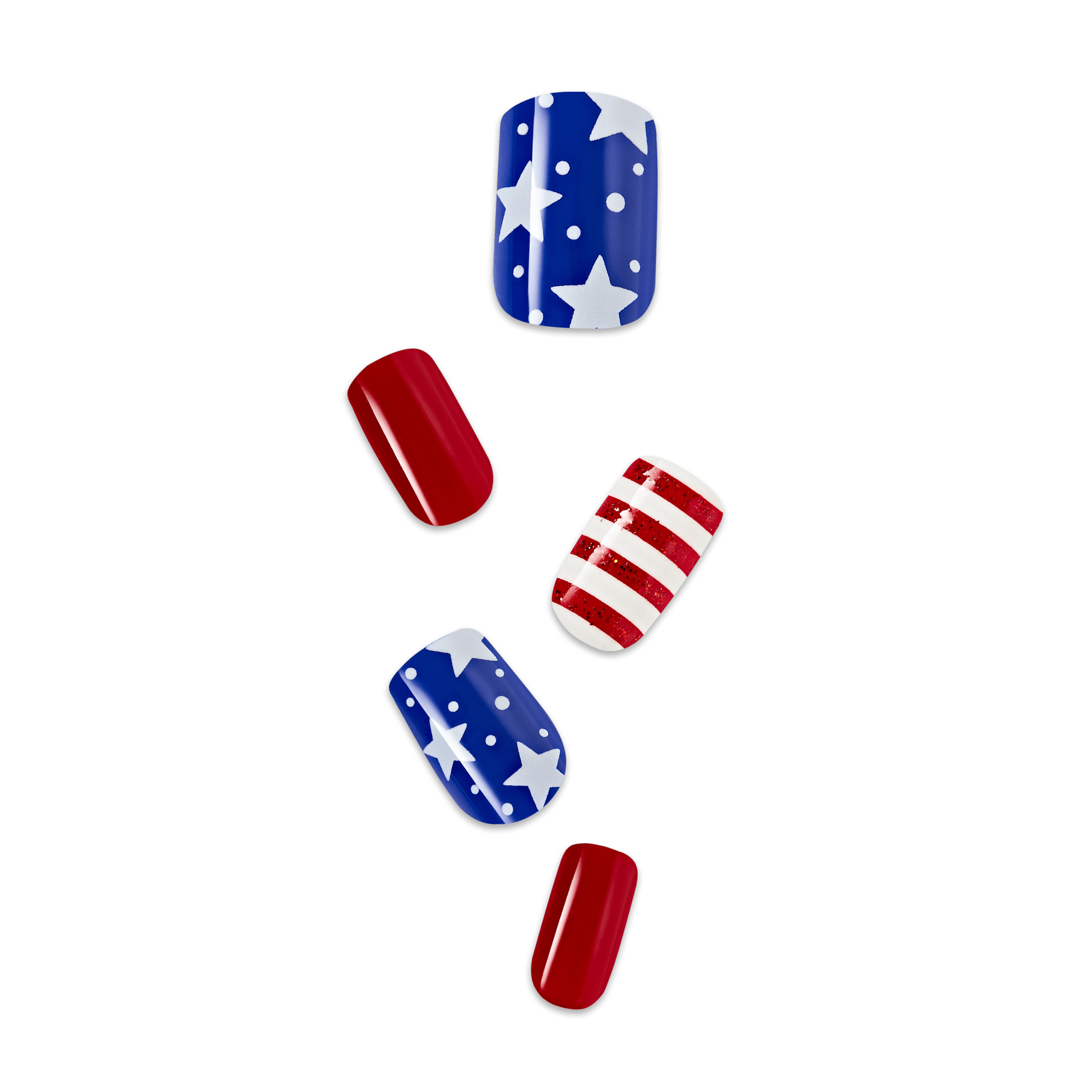impress-stateside-no-glue-press-on-nails-patriotic-design-medium-squoval-multico image 1