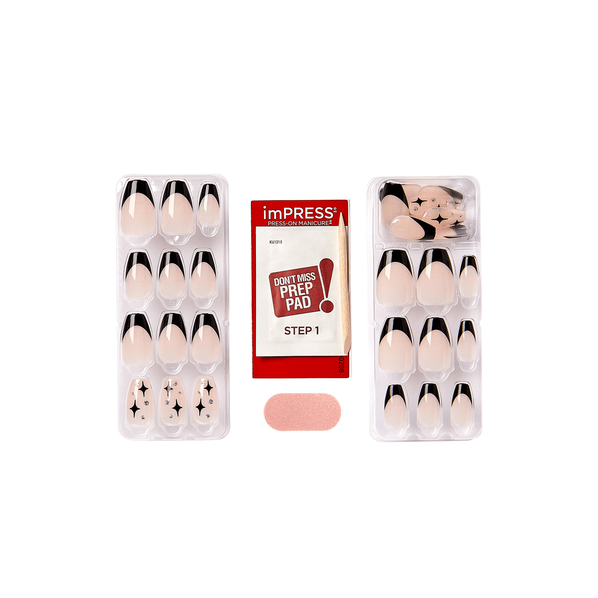 impress-design-press-on-nails-for-the-night-black-french-tip-medium-coffin image 3