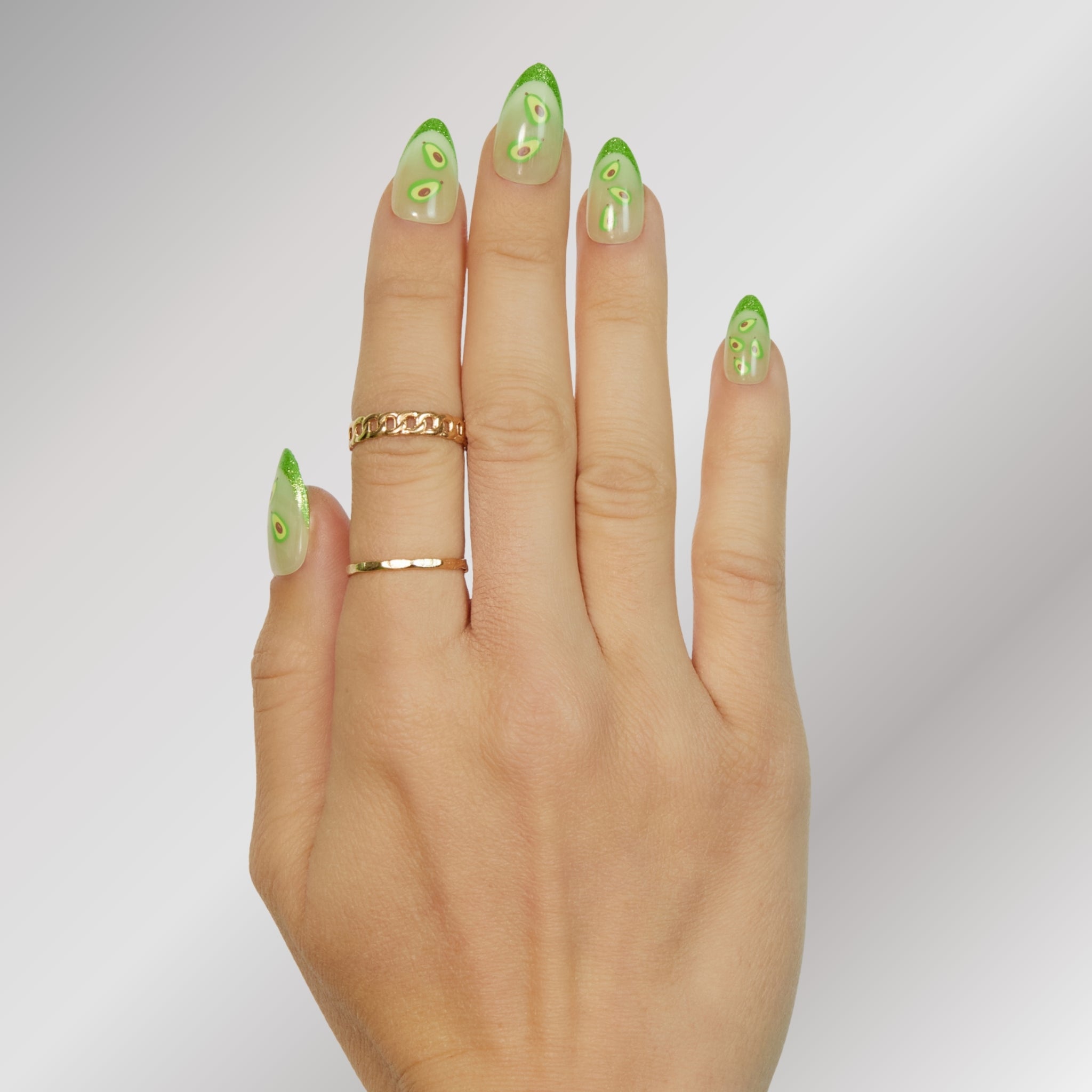 paintlab-holy-guacamole-ii-short-almond-press-on-nails image 4