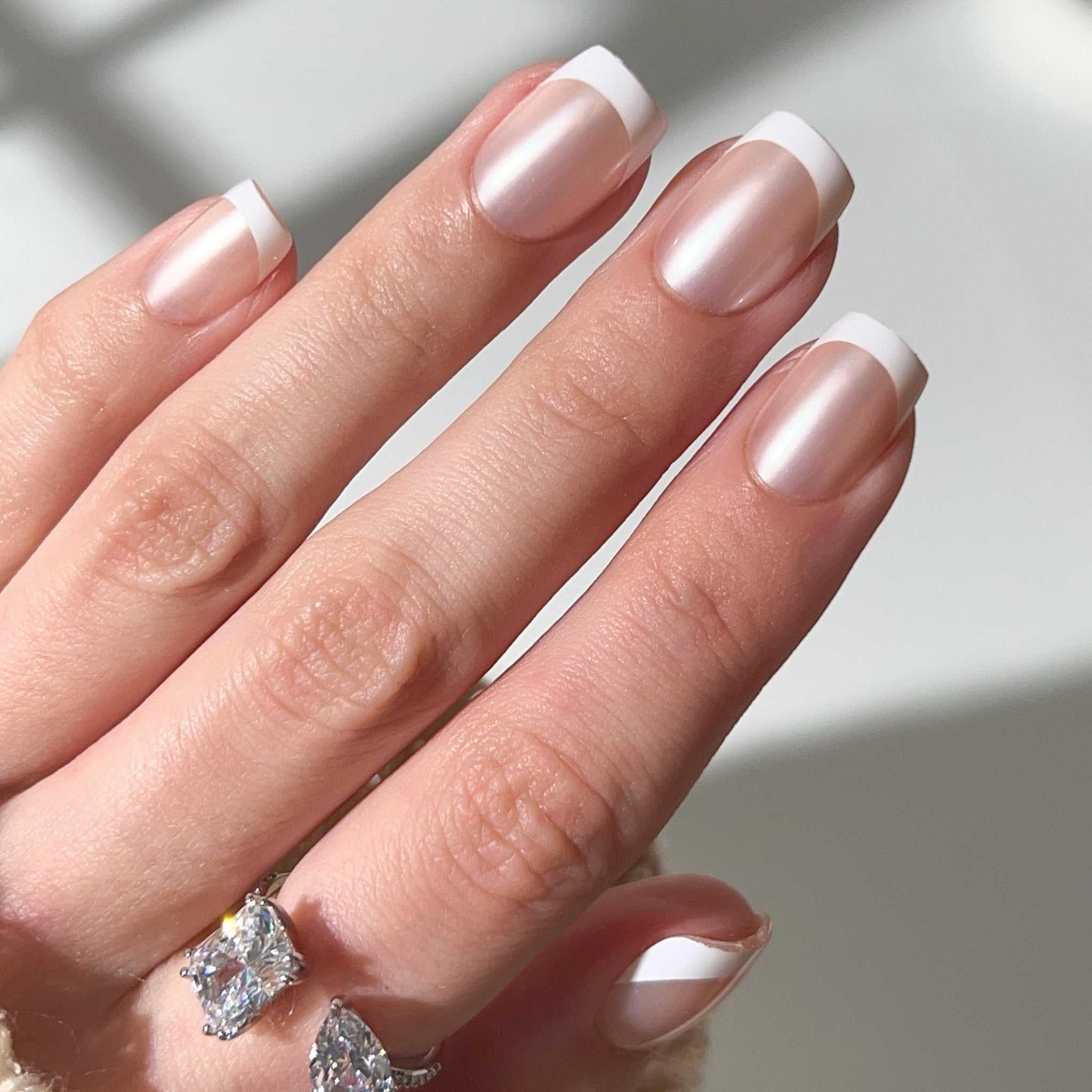 paintlab-iconic-frenchie-short-square-press-on-nails-classic-french-manicure image 6