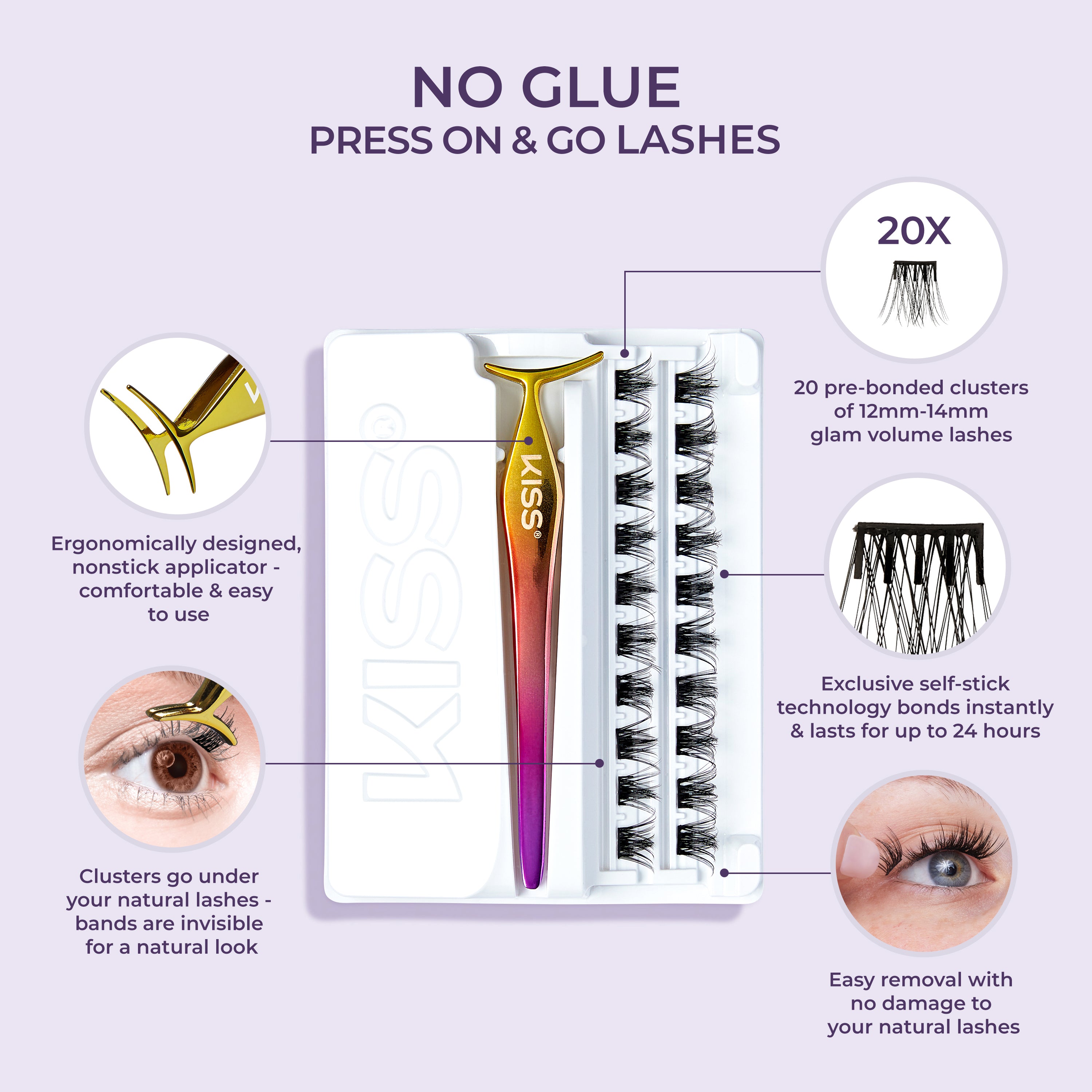 impress-falsies-pre-glued-false-eyelashes-refills-natural-30-lash-clusters-10mm- image 7