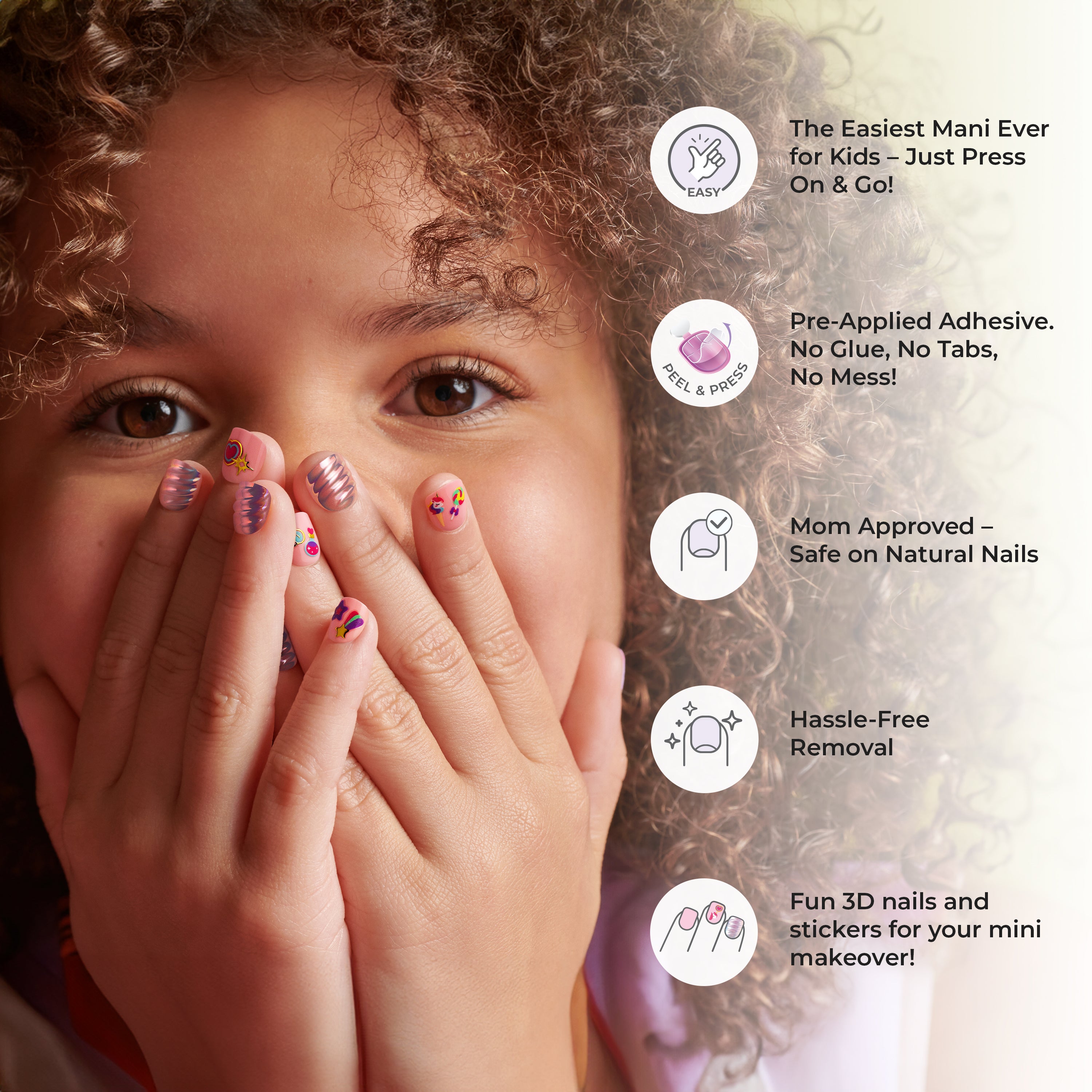 impress-mini-nail-artist-kit-unicorn-dream-no-glue-multicolor-squoval-kids-manic image 8