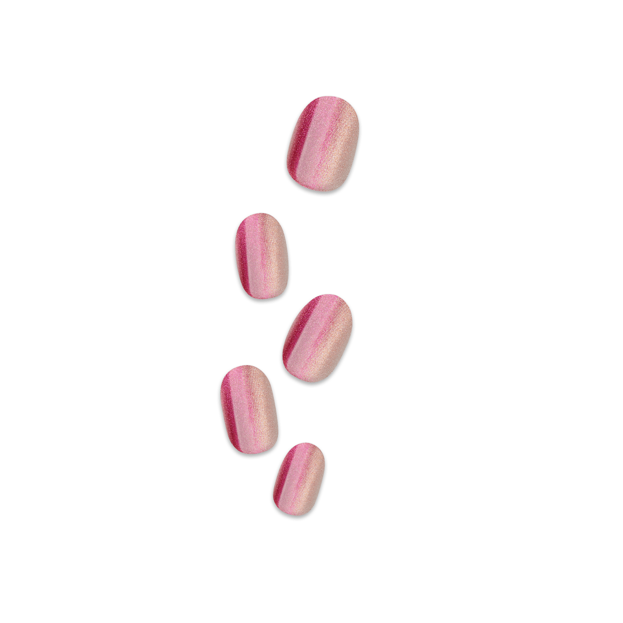 colorfx-by-impress-no-glue-fake-press-on-nails-walk-out-solid-pink-short-oval-ch image 1