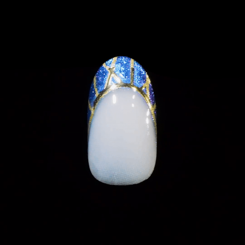 impress-x-wicked-for-good-wickedly-brave-press-on-nails-glow-in-the-dark-french- image 2