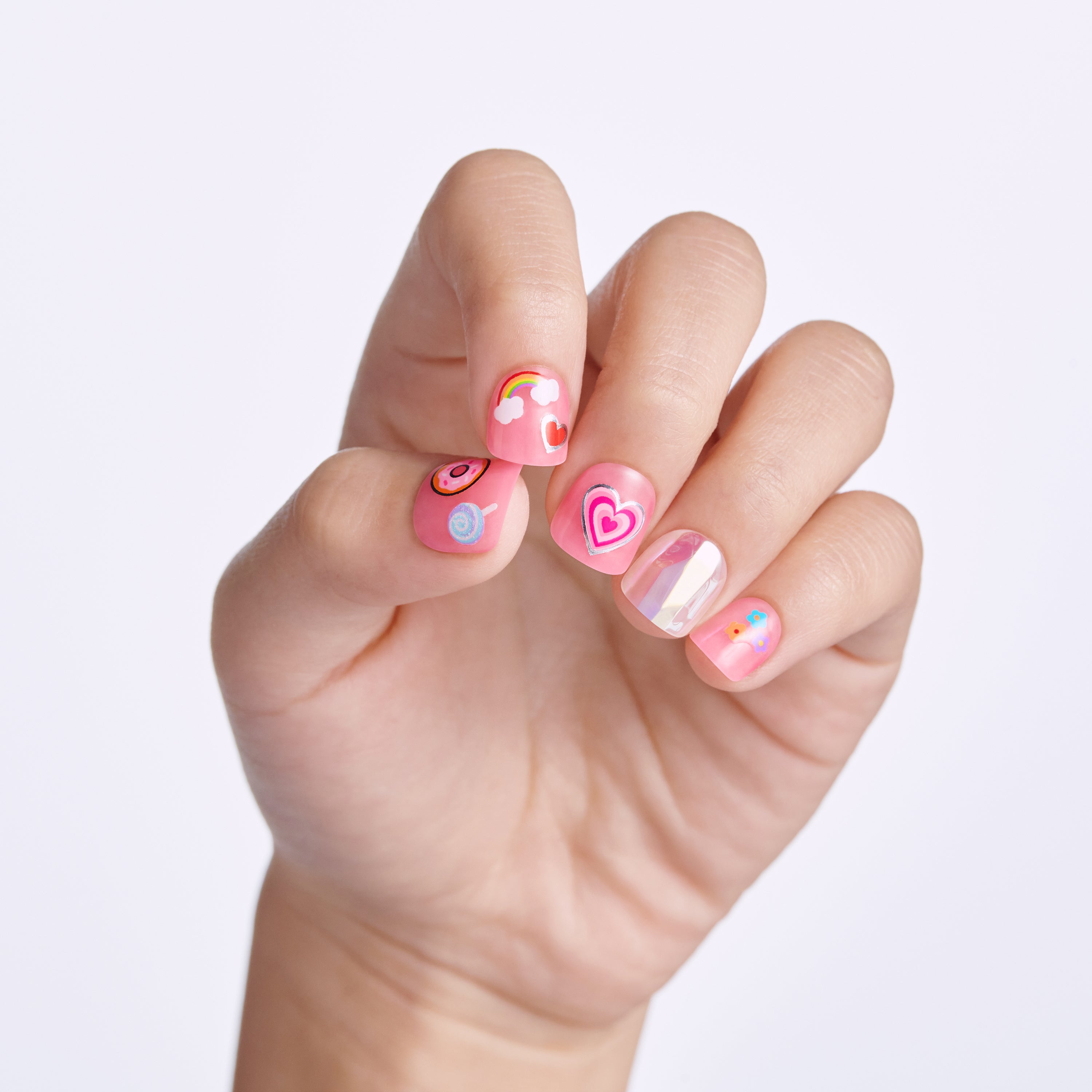 impress-mini-nail-artist-kit-wannabe-u-kids-press-on-nails-with-stickers-squoval image 3