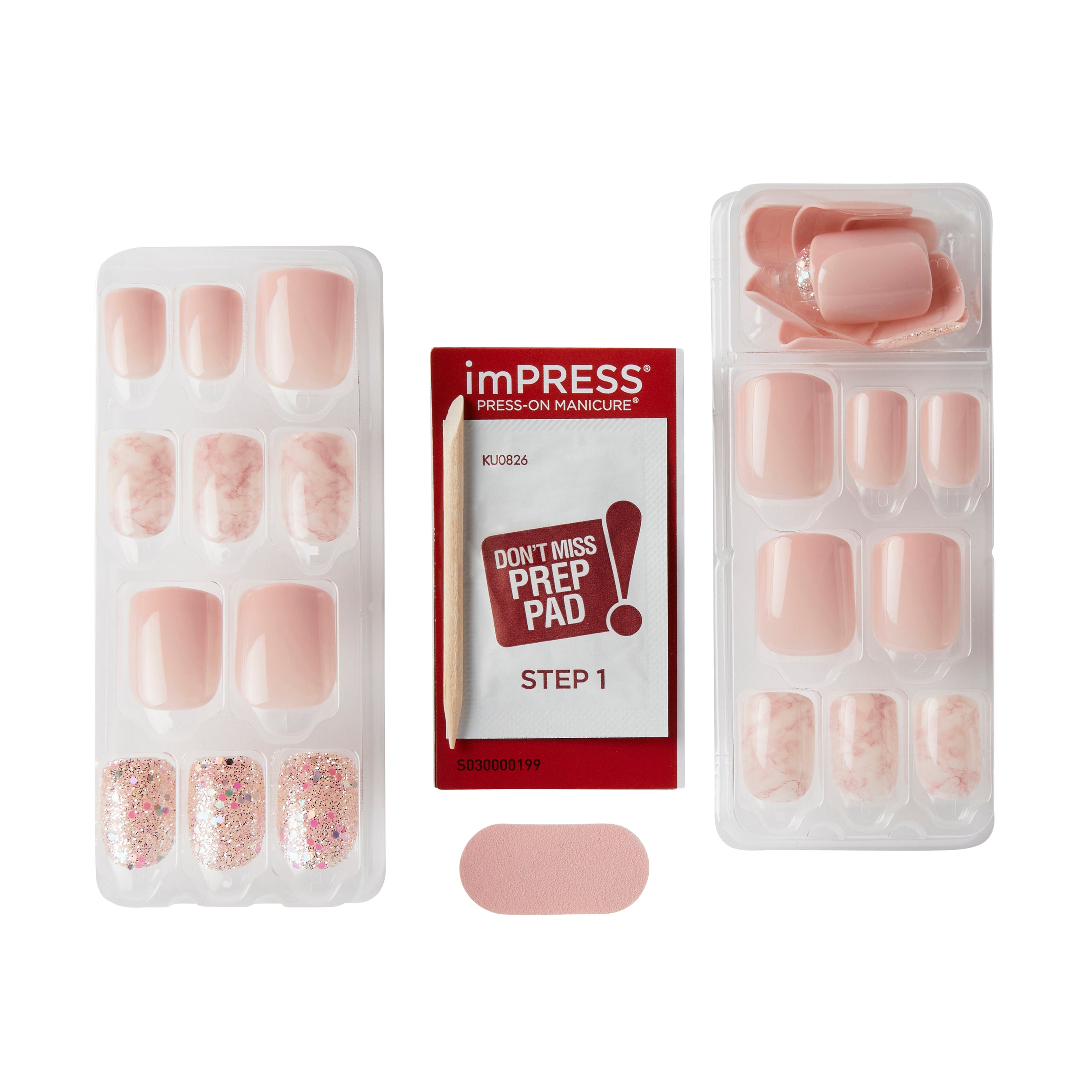 impress-design-no-glue-fake-press-on-nails-wide-fit-just-a-dream-pink-short-wide image 3