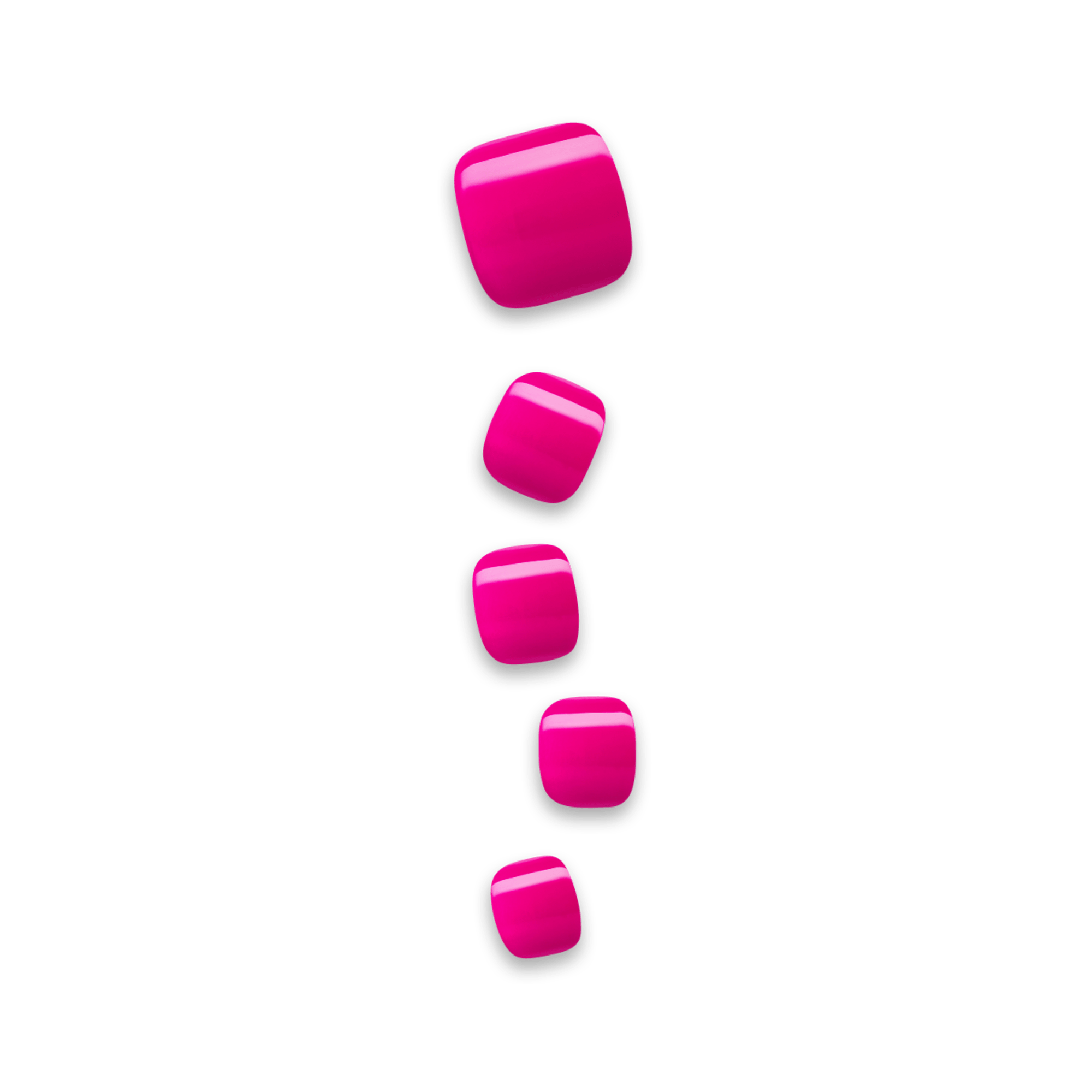 impress-take-my-time-no-glue-press-on-toenails-solid-pink-short-squoval-24-count image 1