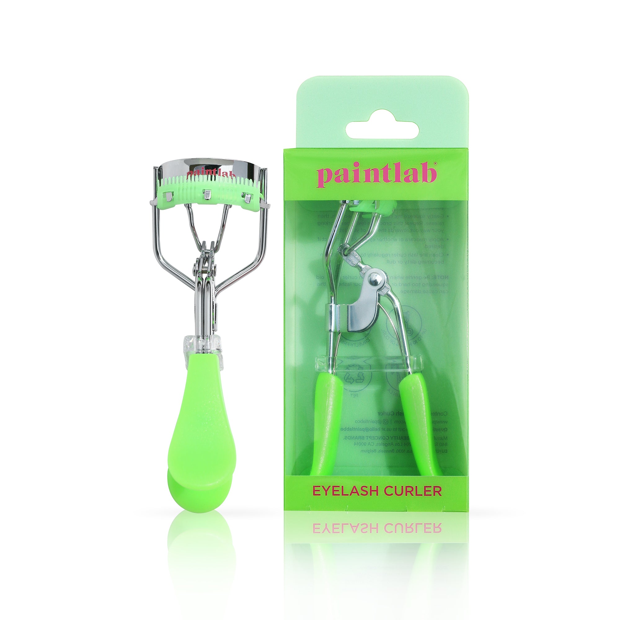 paintlab-eyelash-curler-ergonomic-metal-eyelash-curler-with-silicone-pad-for-lon image 1