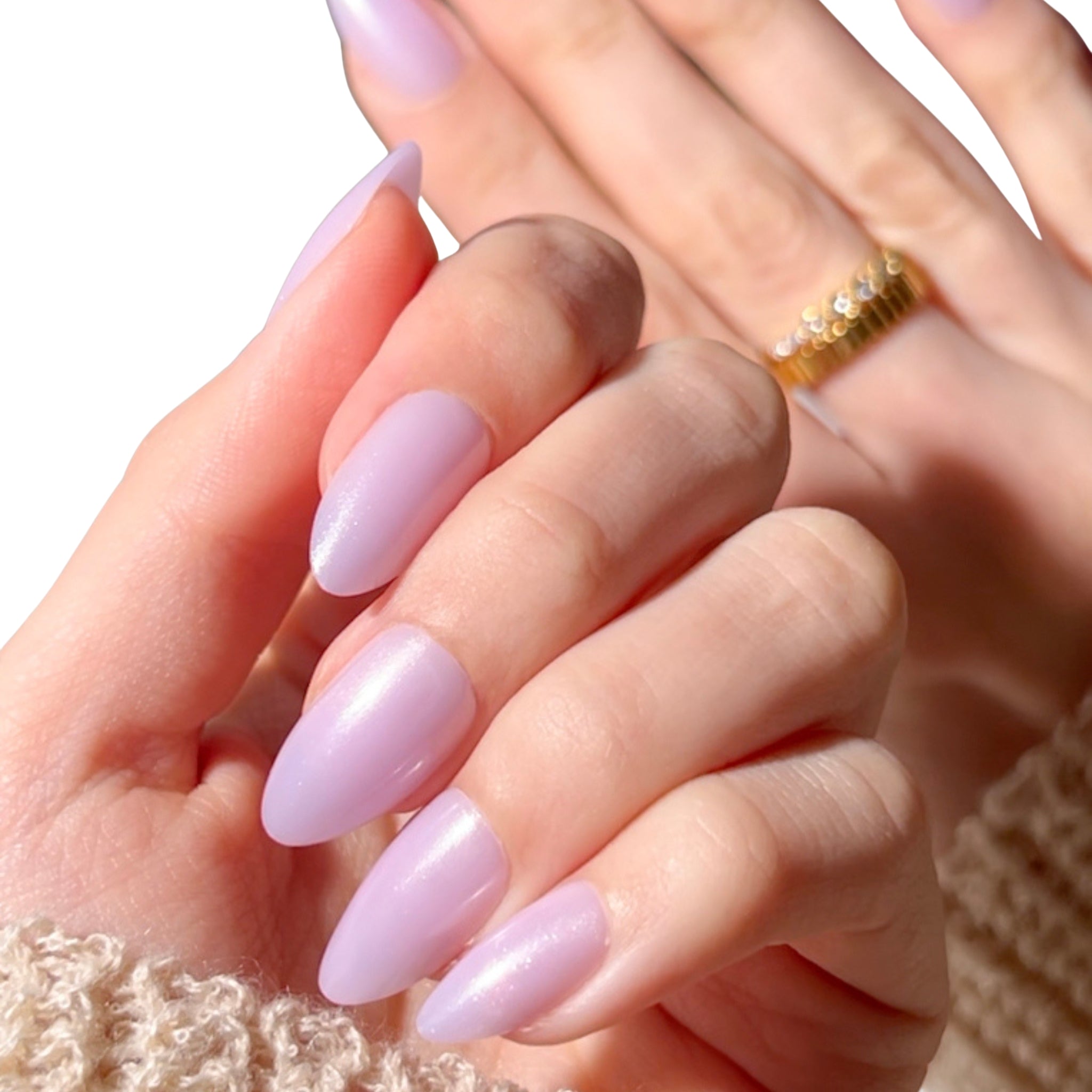 paintlab-lavender-glaze-short-almond-press-on-nails image 2