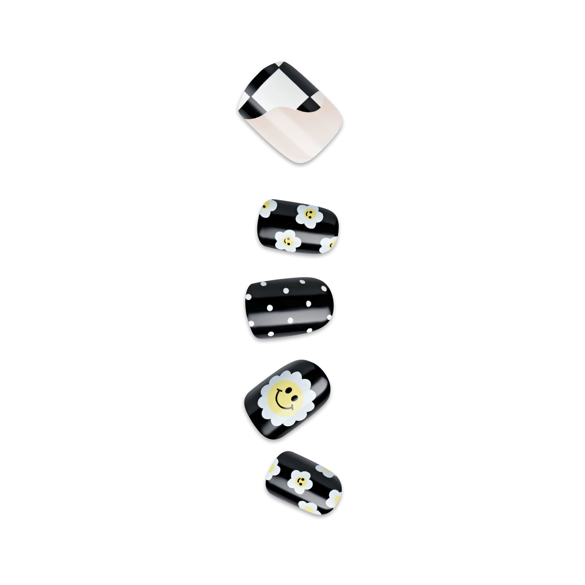 impress-design-no-glue-fake-press-on-nails-pandora-black-short-squoval image 1