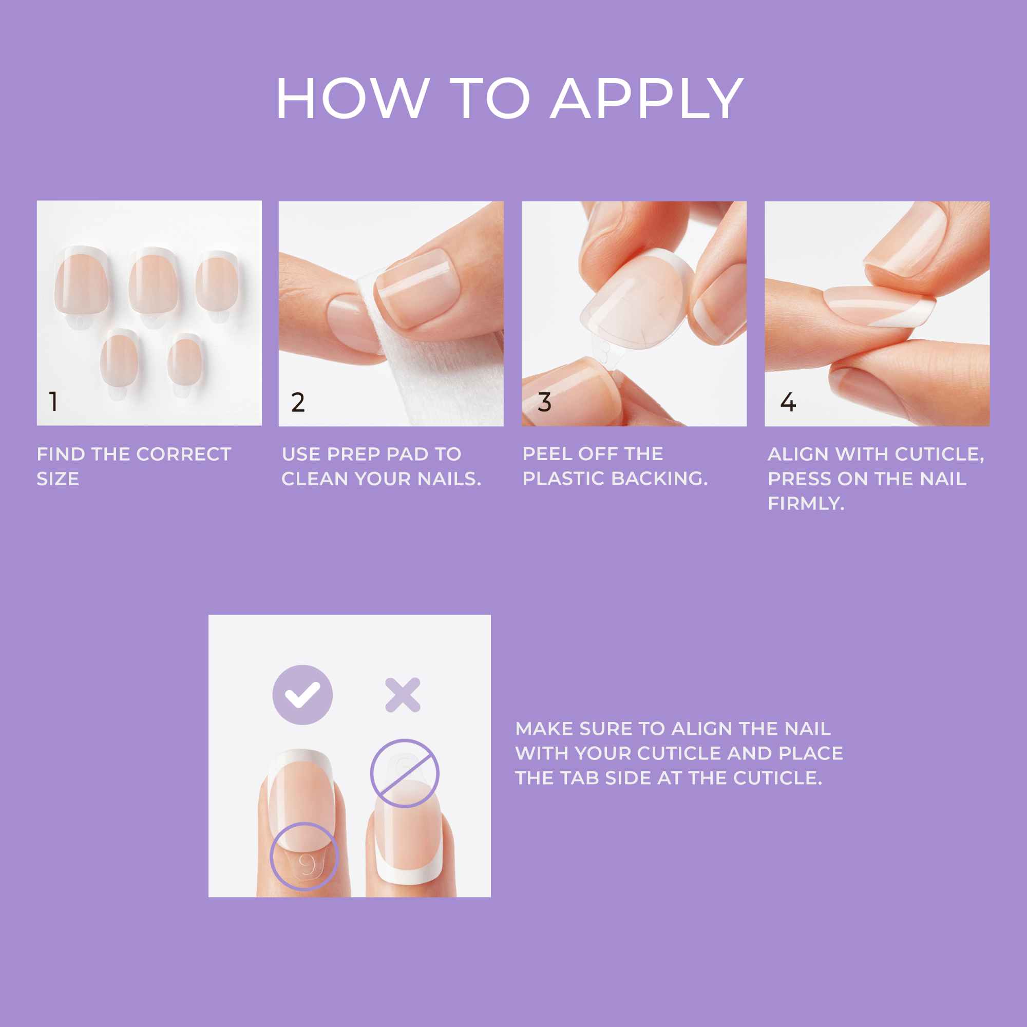 impress-falling-no-glue-press-on-nails-white-french-3d-jewel-short-squoval-30-co image 7