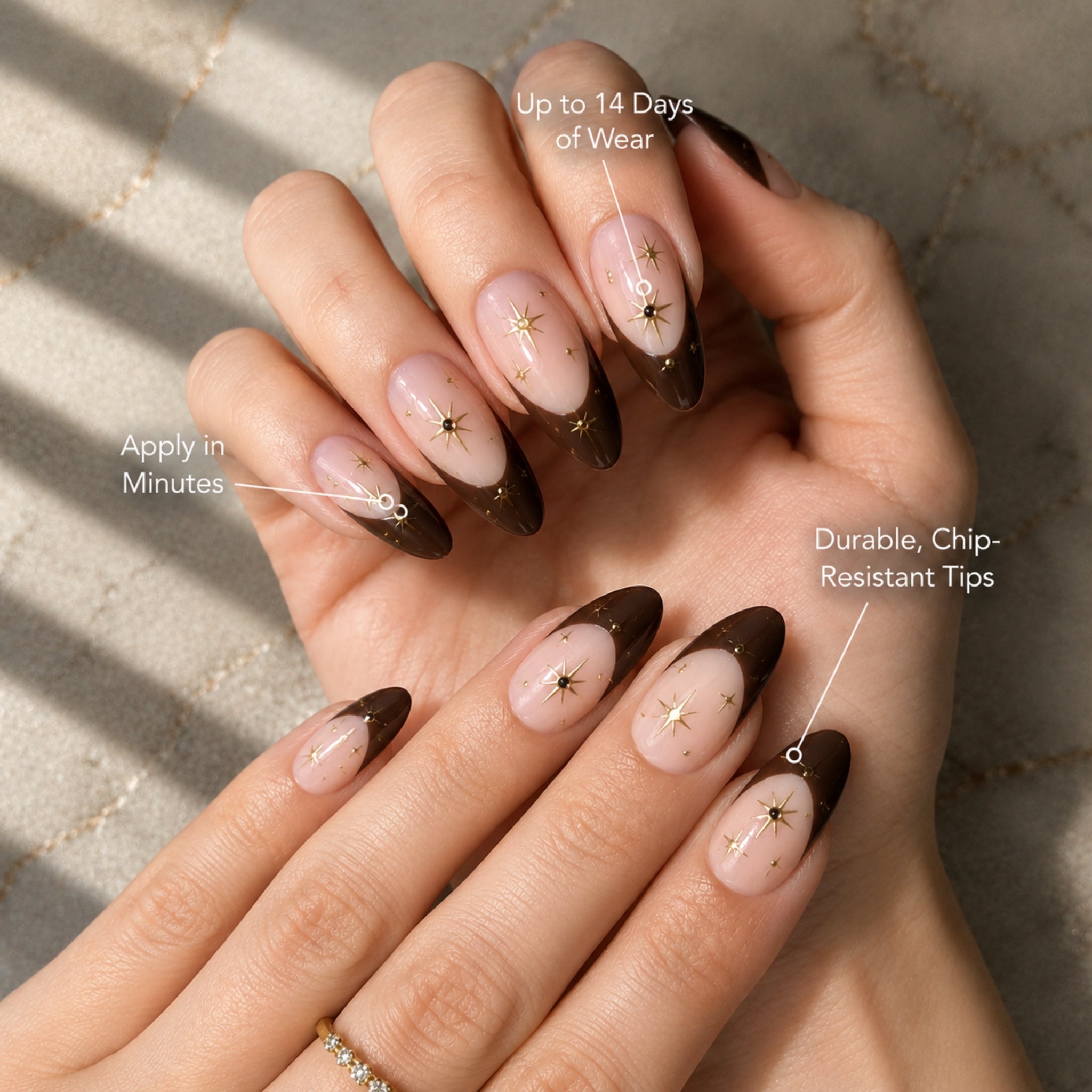 paintlab-midnight-espresso-almond-press-on-nails image 2