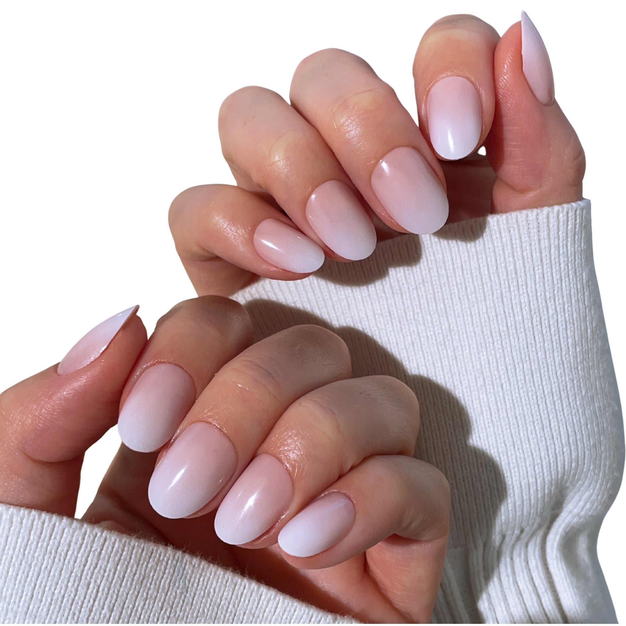 paintlab-milky-gradient-oval-press-on-nails-luminous-ombre-nails image 4