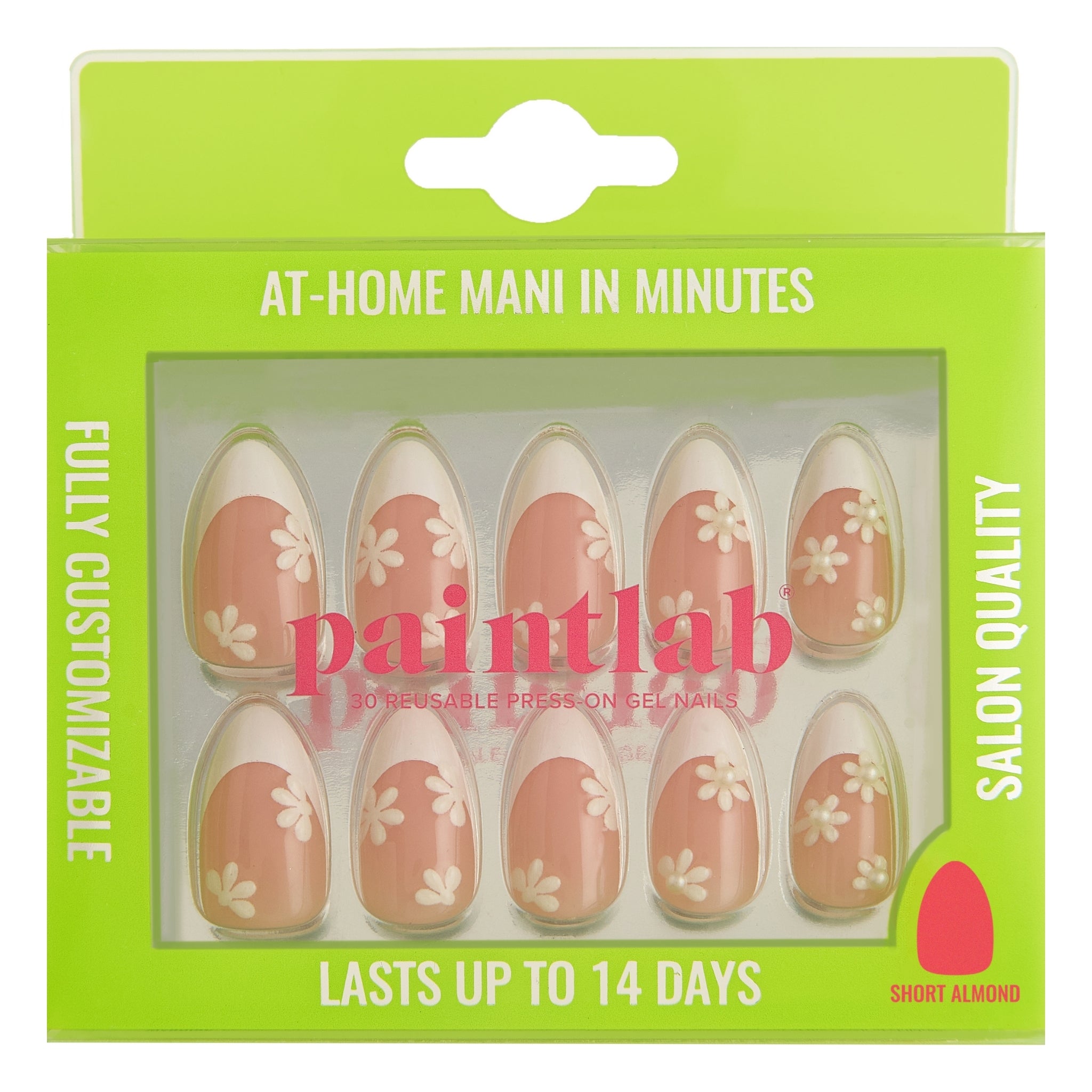 paintlab-miss-daisy-short-almond-press-on-nails image 1