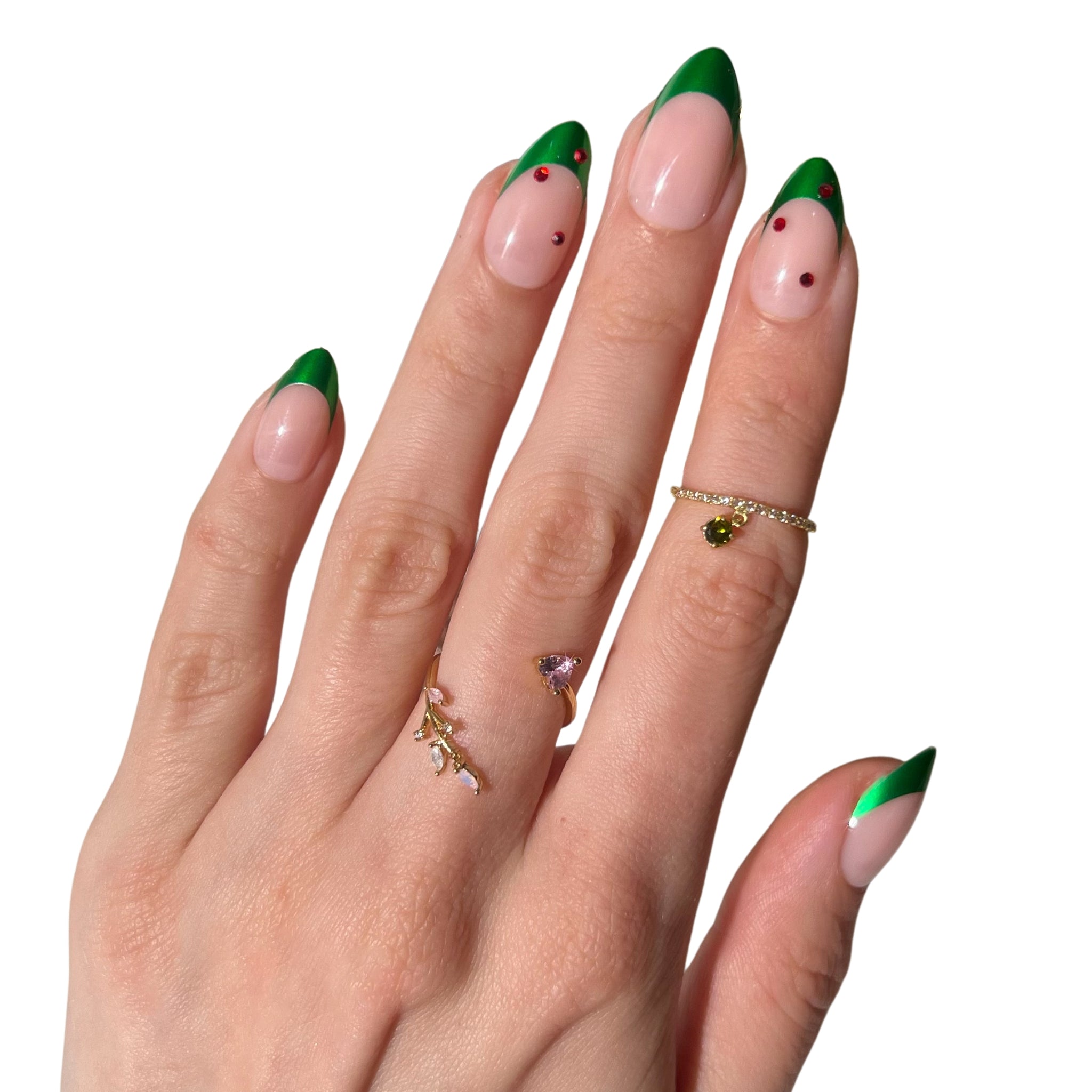 paintlab-mistletoe-short-almond-press-on-nails-festive-christmas-design image 4
