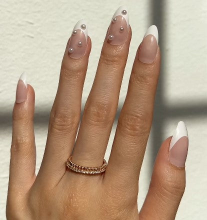 paintlab-mother-of-pearl-almond-press-on-nails-iridescent-bridal-french-tips-10 image 5
