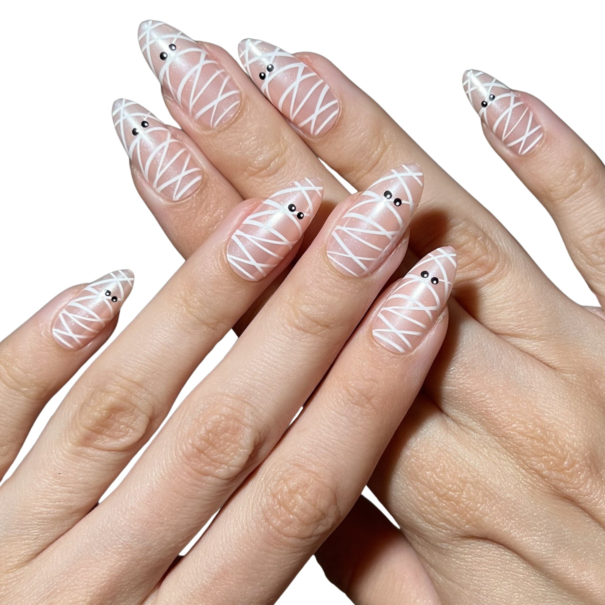 paintlab-mummy-glaze-almond-press-on-nails image 2