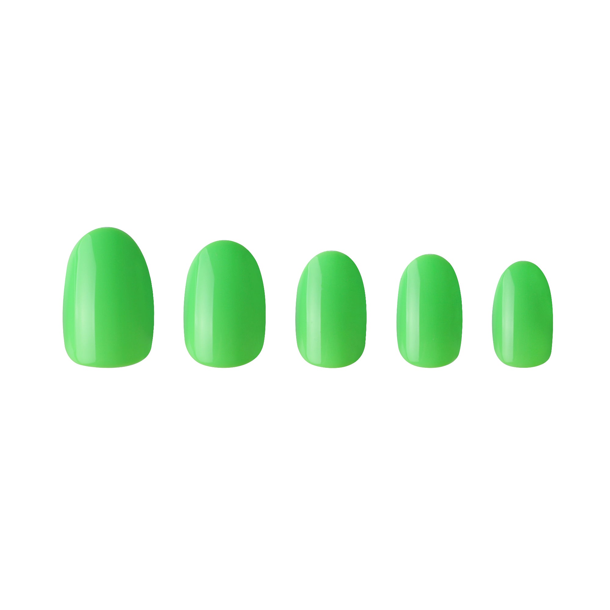 paintlab-neon-green-oval-press-on-nails image 3