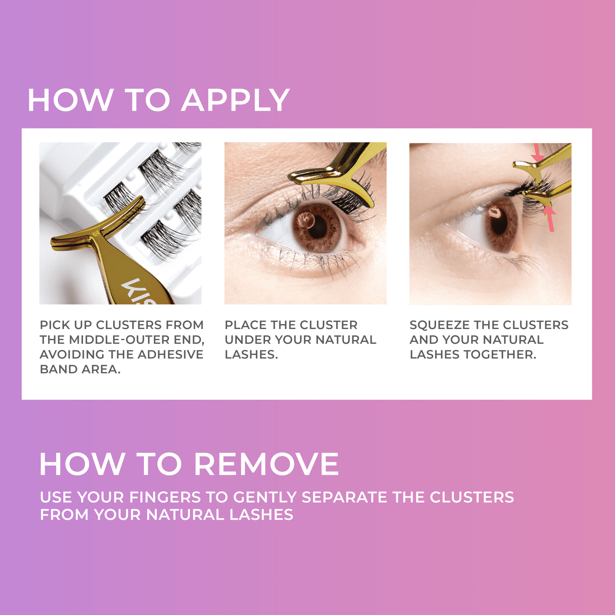 impress-falsies-starter-kit-pre-glued-false-eyelashes-36-clusters-with-applicato image 8