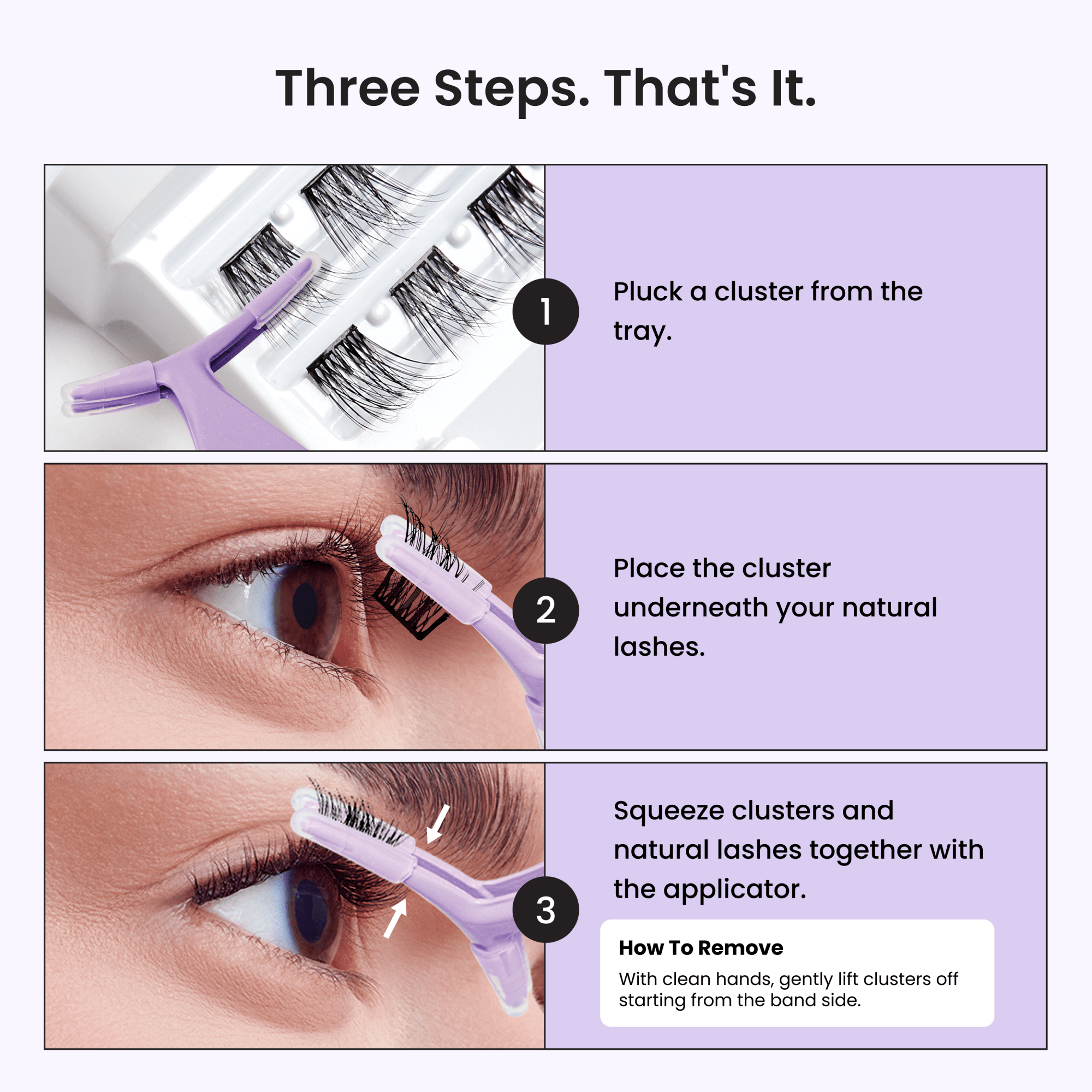 impress-classic-natural-pre-glued-false-eyelashes-multipack-50-lash-clusters-8mm image 8