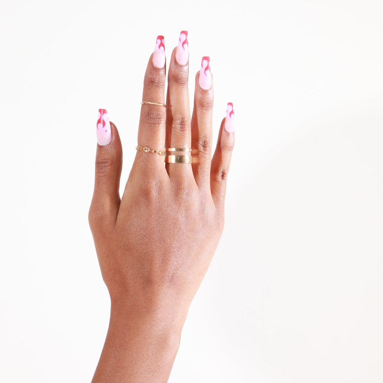 paintlab-red-danger-coffin-press-on-nails-long-vivid-red-statement-nails image 4