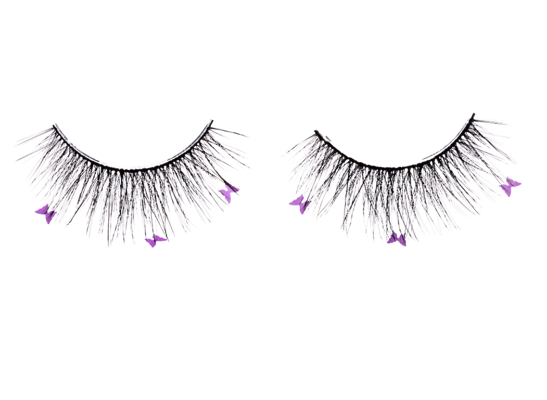 paintlab-lavender-butterflies-false-eyelashes image 1