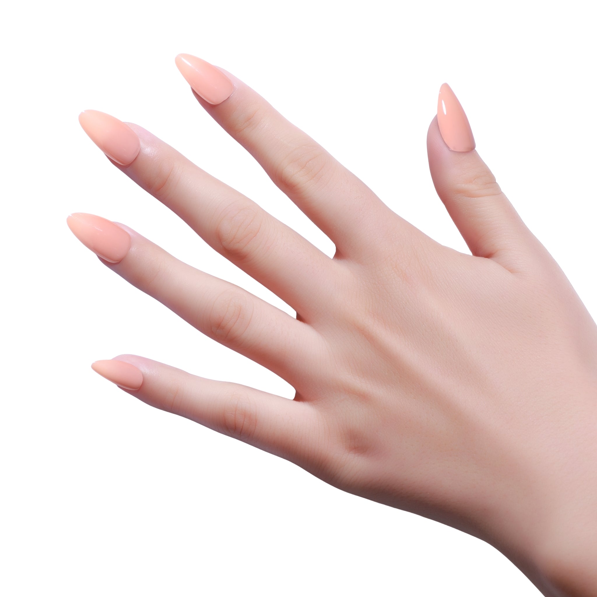 paintlab-peach-fuzz-short-almond-press-on-nails image 2