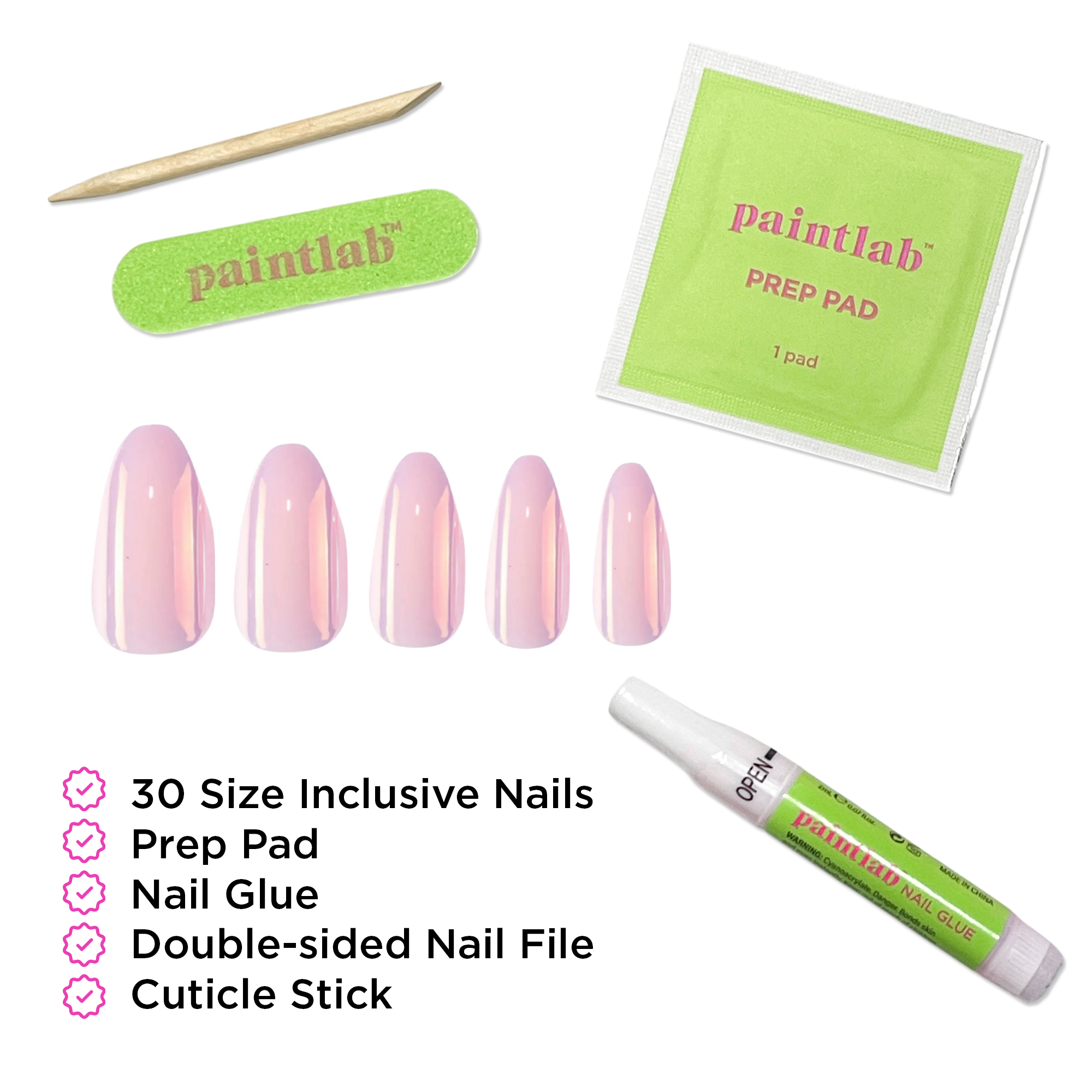 paintlab-pink-glazed-almond-press-on-nails-sheer-glazed-donut-finish image 4