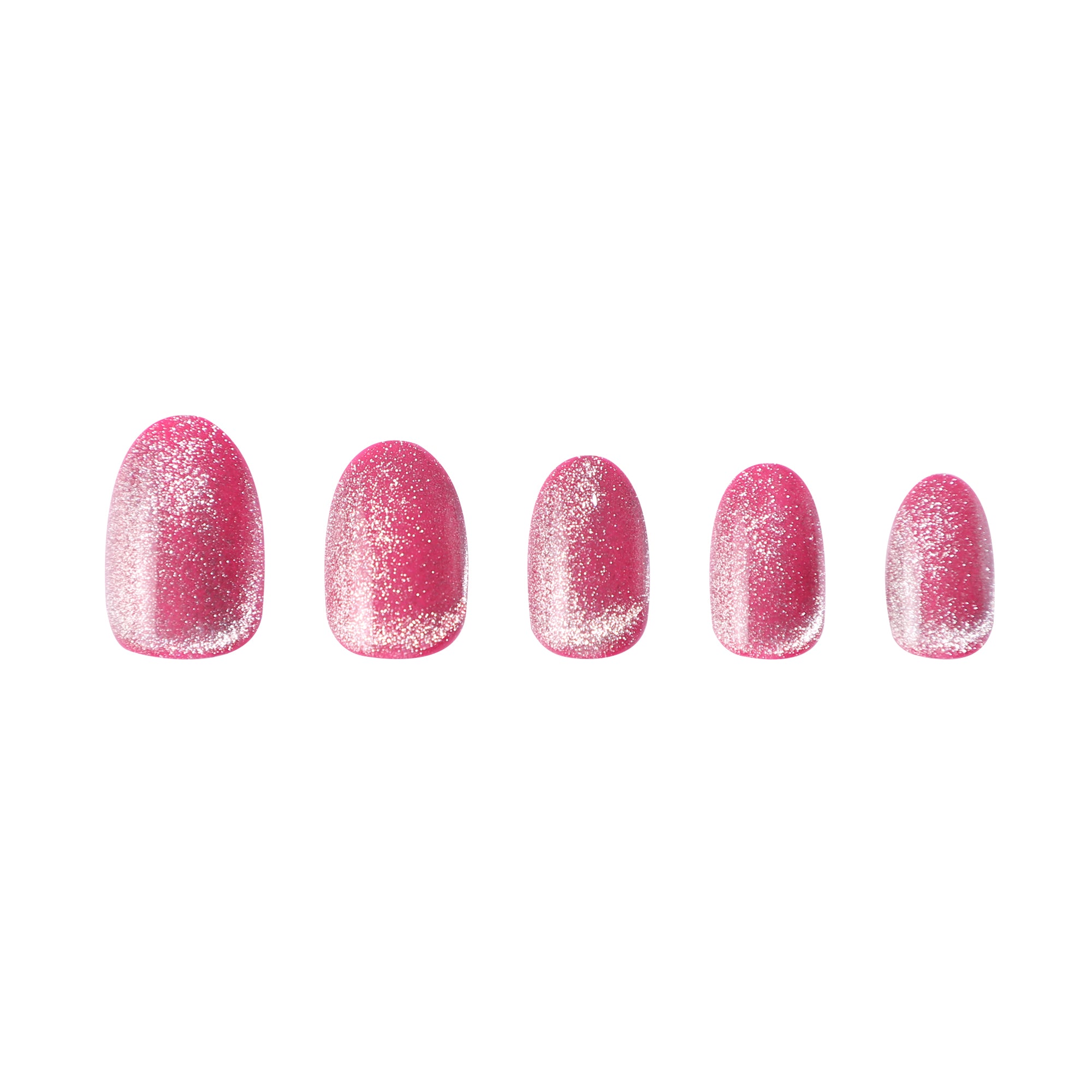 paintlab-pink-boom-cat-eye-oval-press-on-nails image 3