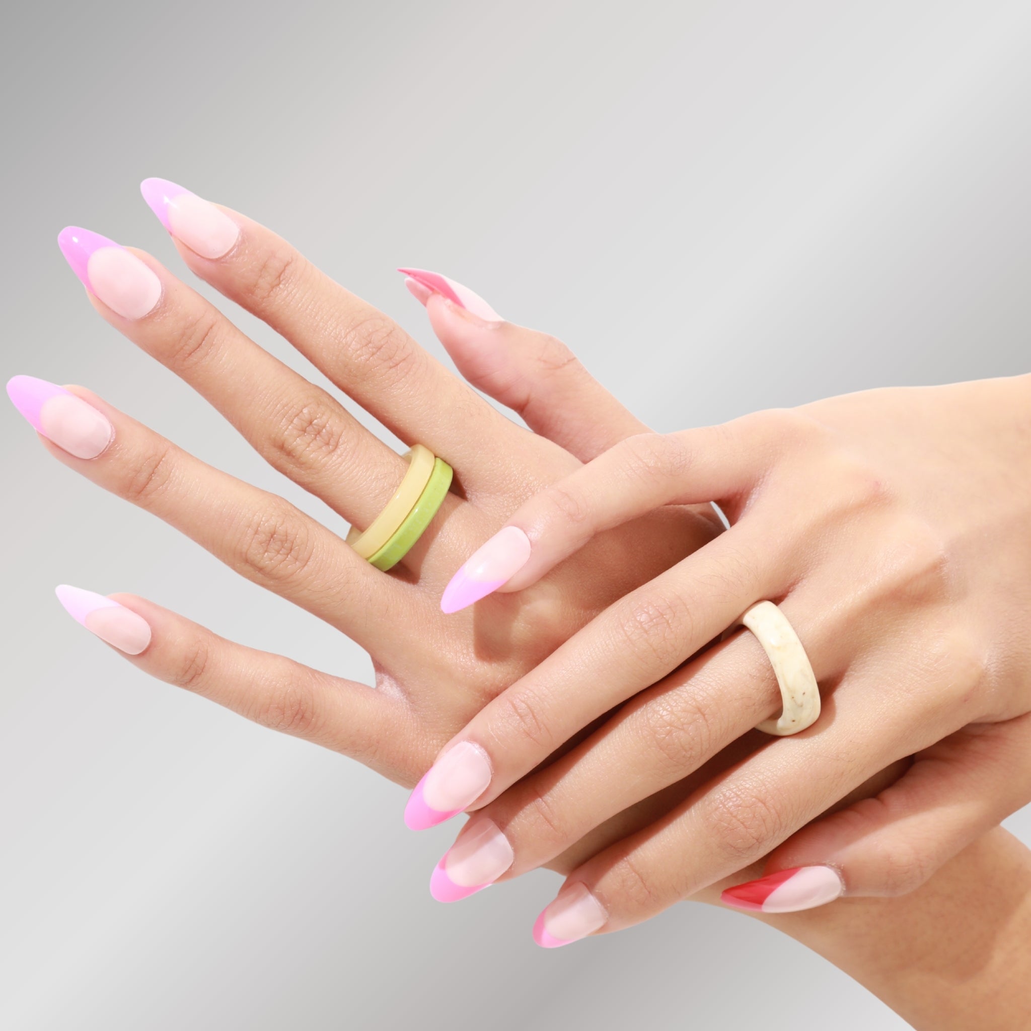 paintlab-pink-tips-almond-press-on-nails-classic-french-manicure-in-soft-pink-re image 5